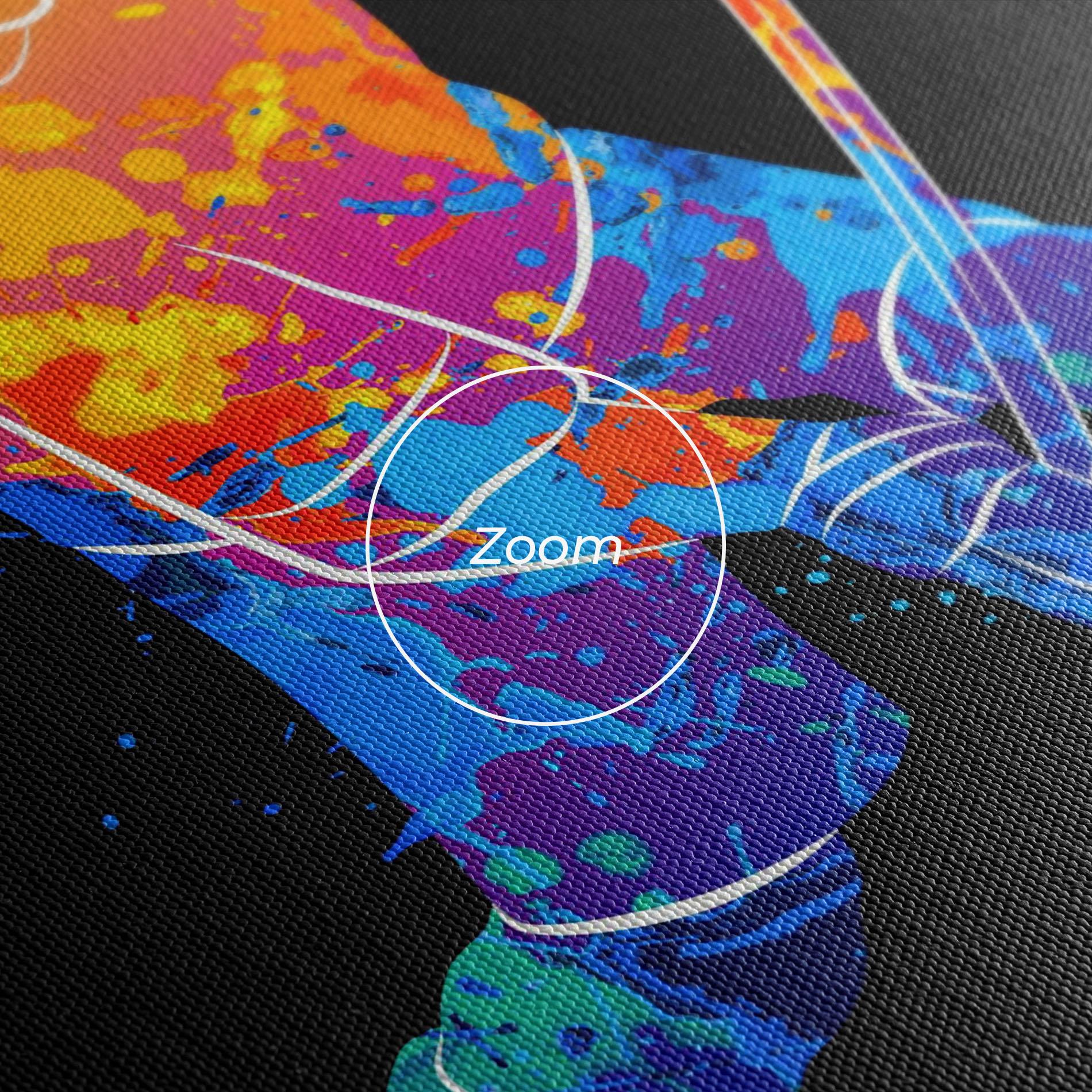 Leinwandbild Color Mix Hockey mockup 3