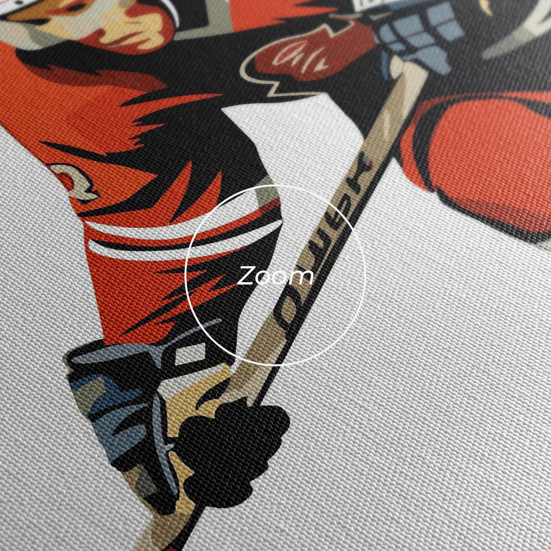 Leinwandbild Hockey Orange Player mockup 3