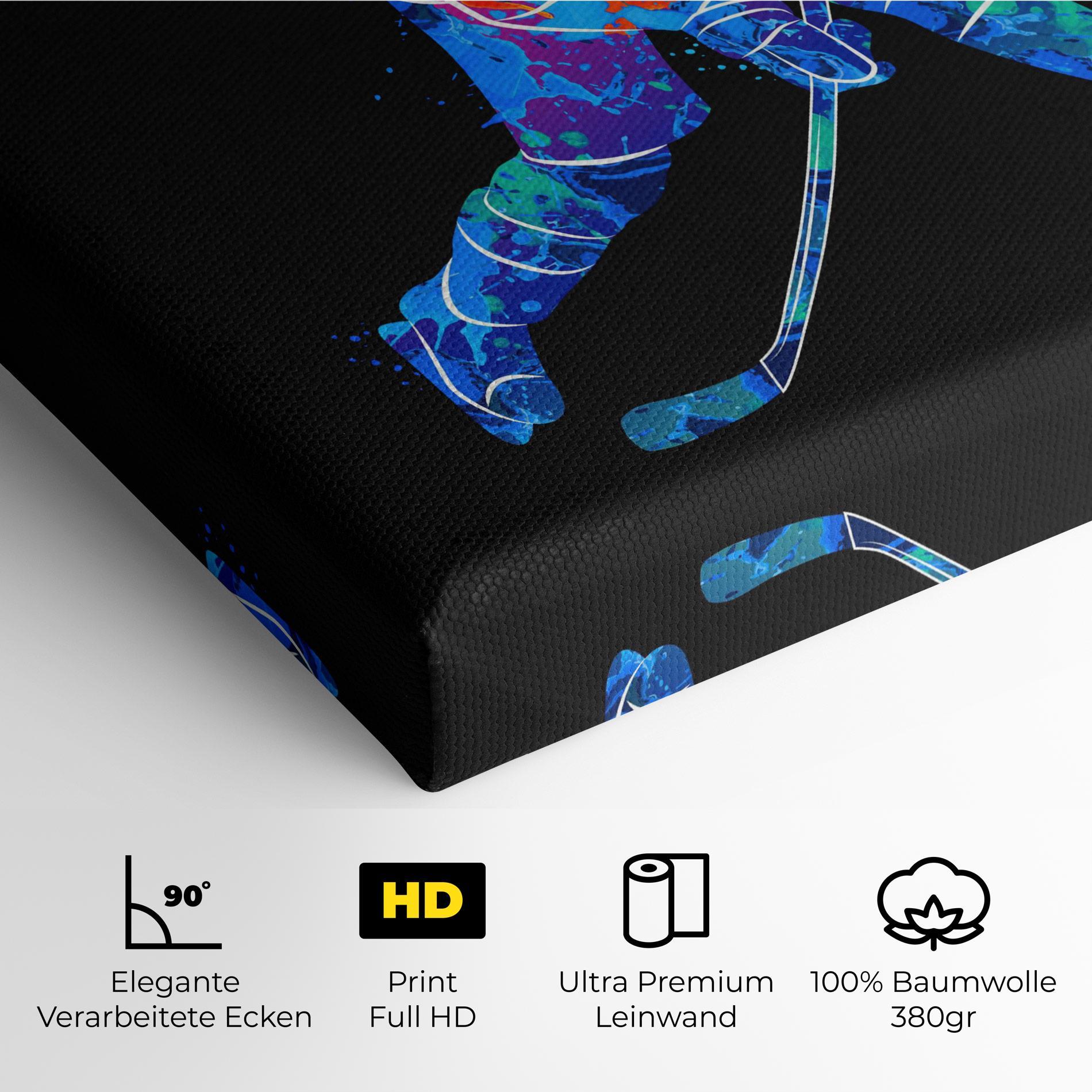 Leinwandbild Color Mix Hockey mockup 4