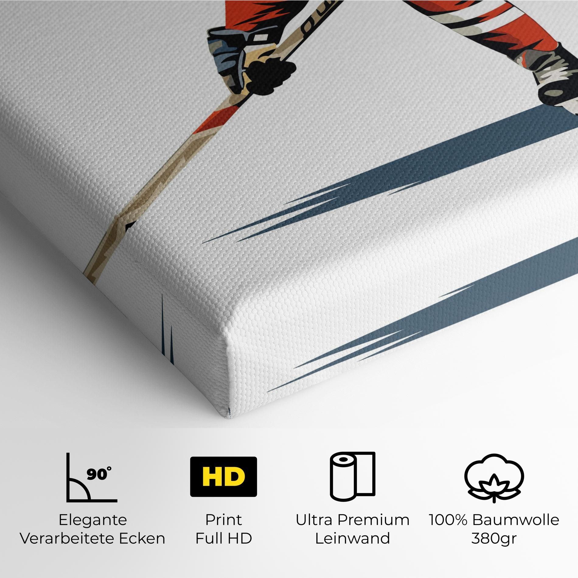 Hockey Orange Player mockup 4