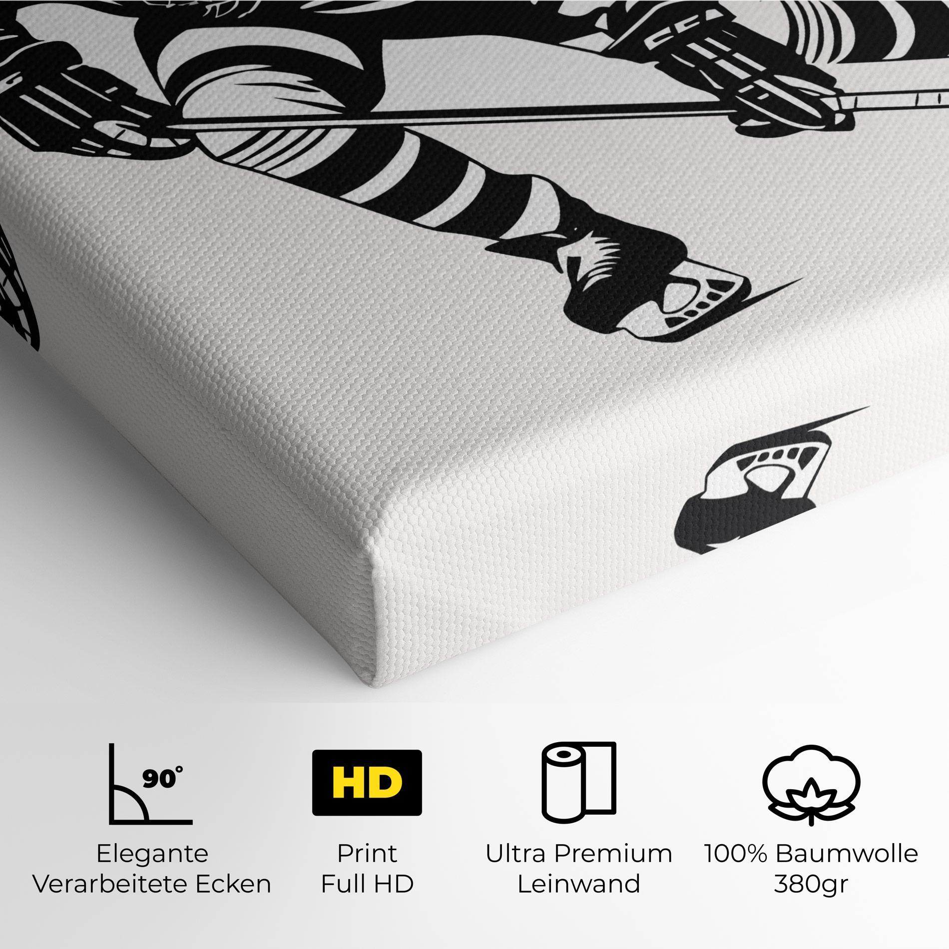 Leinwandbild Hockey Player mockup 4