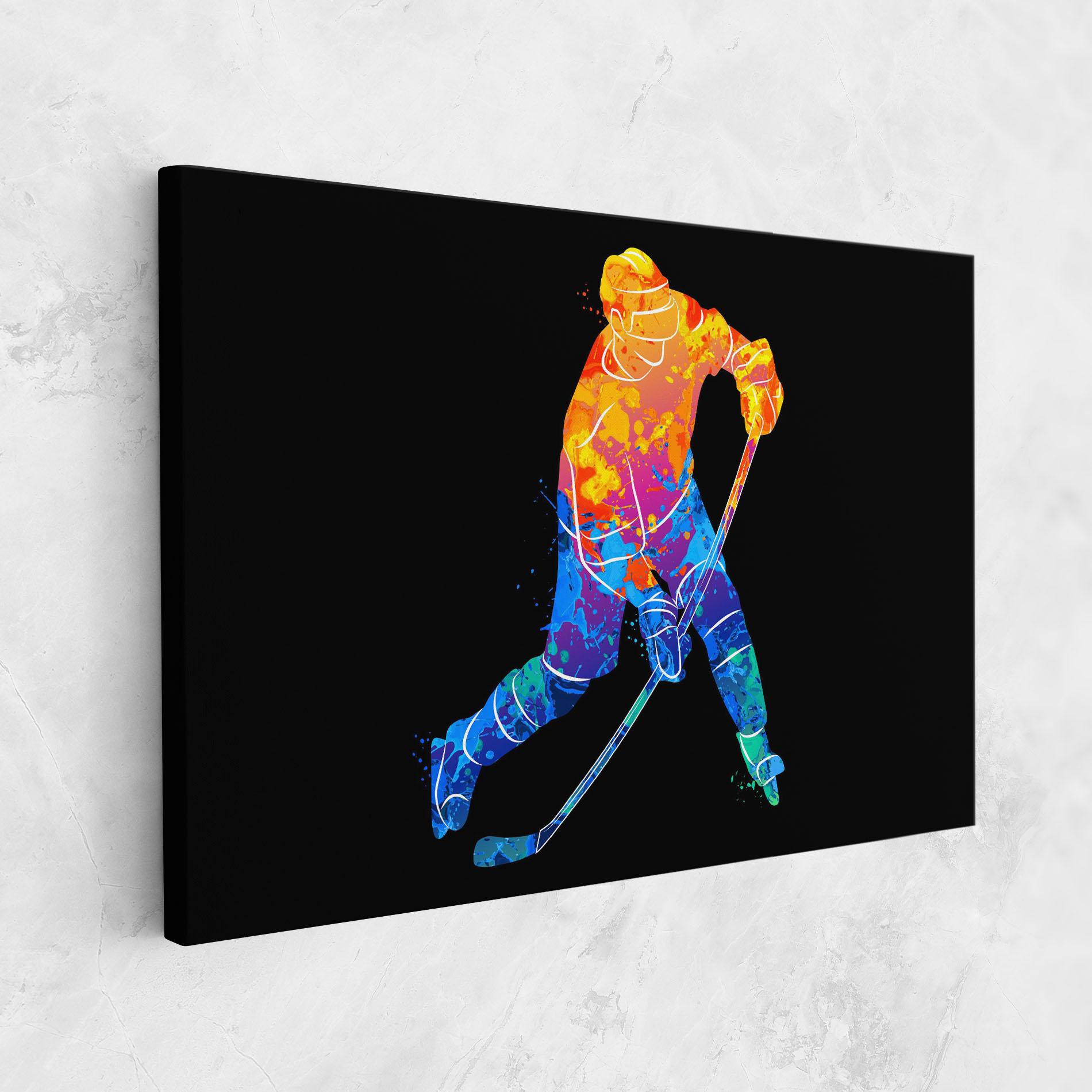 Leinwandbild Color Mix Hockey mockup 1