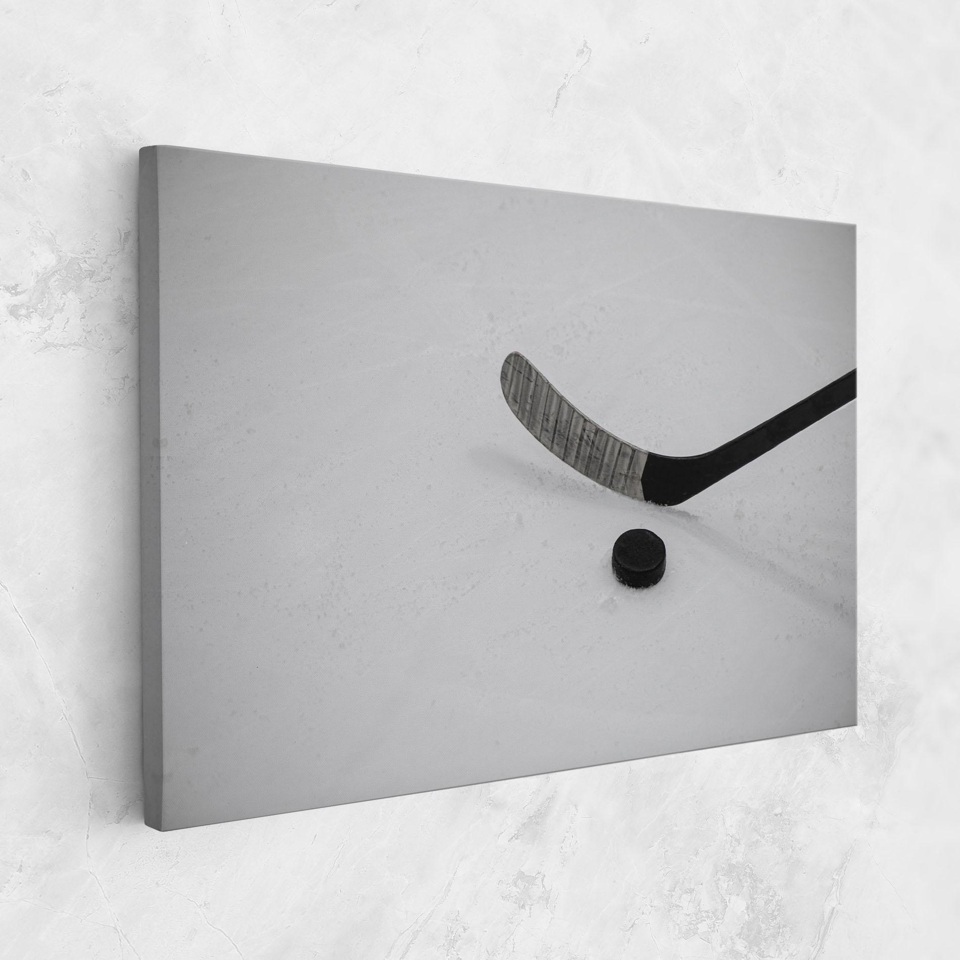 Leinwandbild Hockey Puck mockup 1