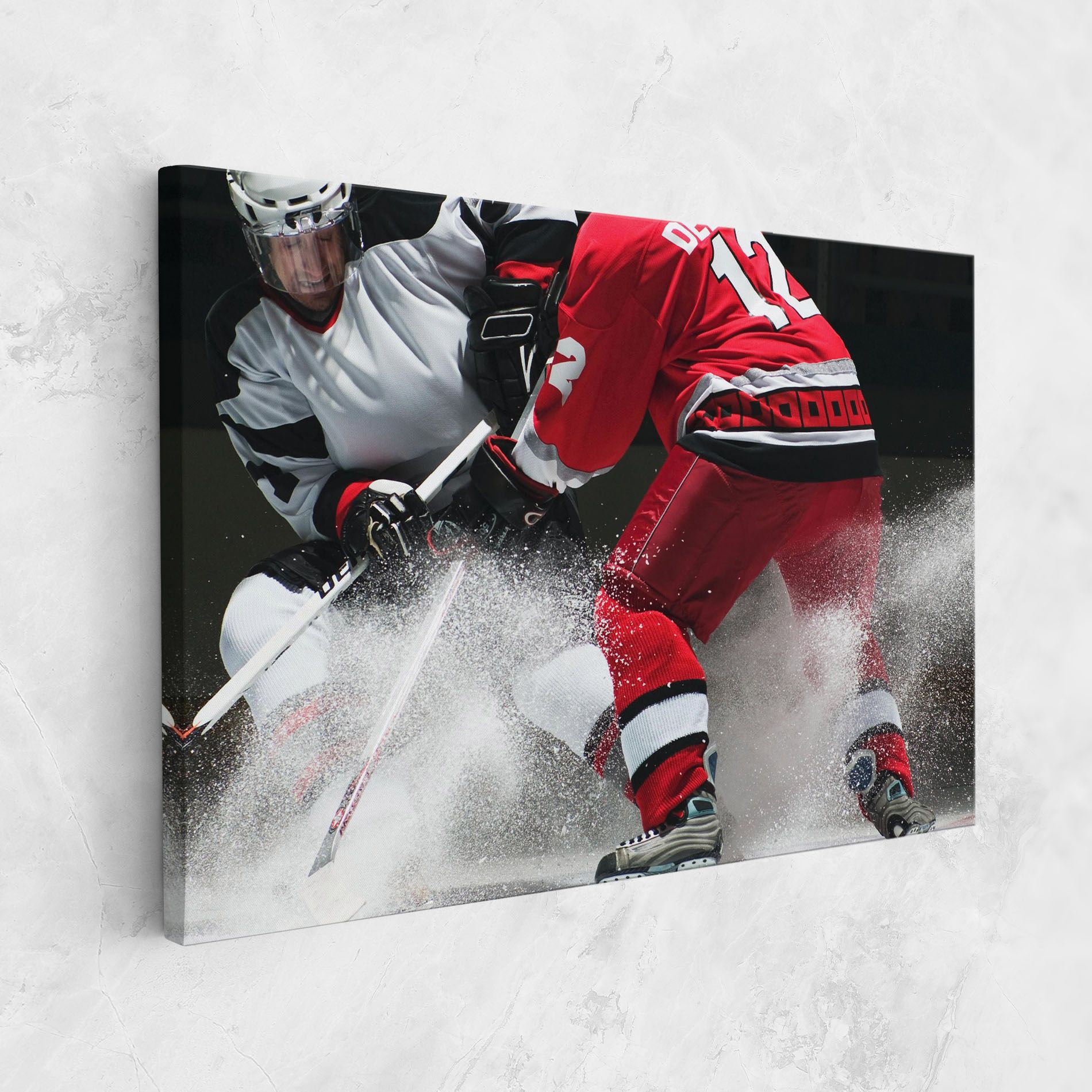 Red Hokey Player mockup 1