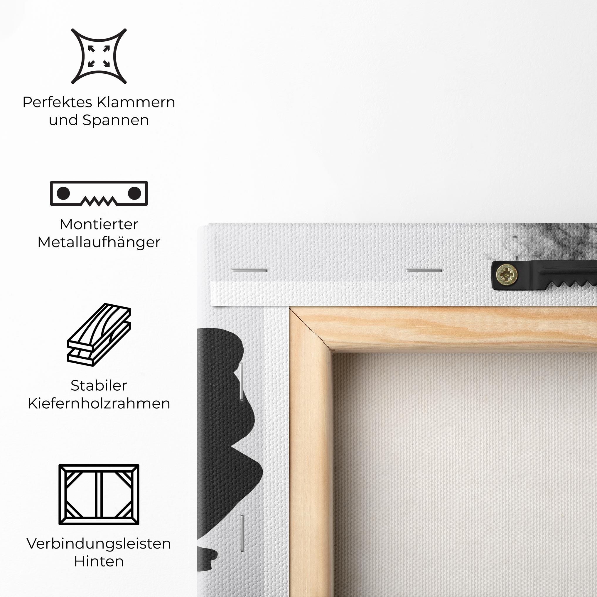 Leinwandbild Black Smoke Hockey mockup 5