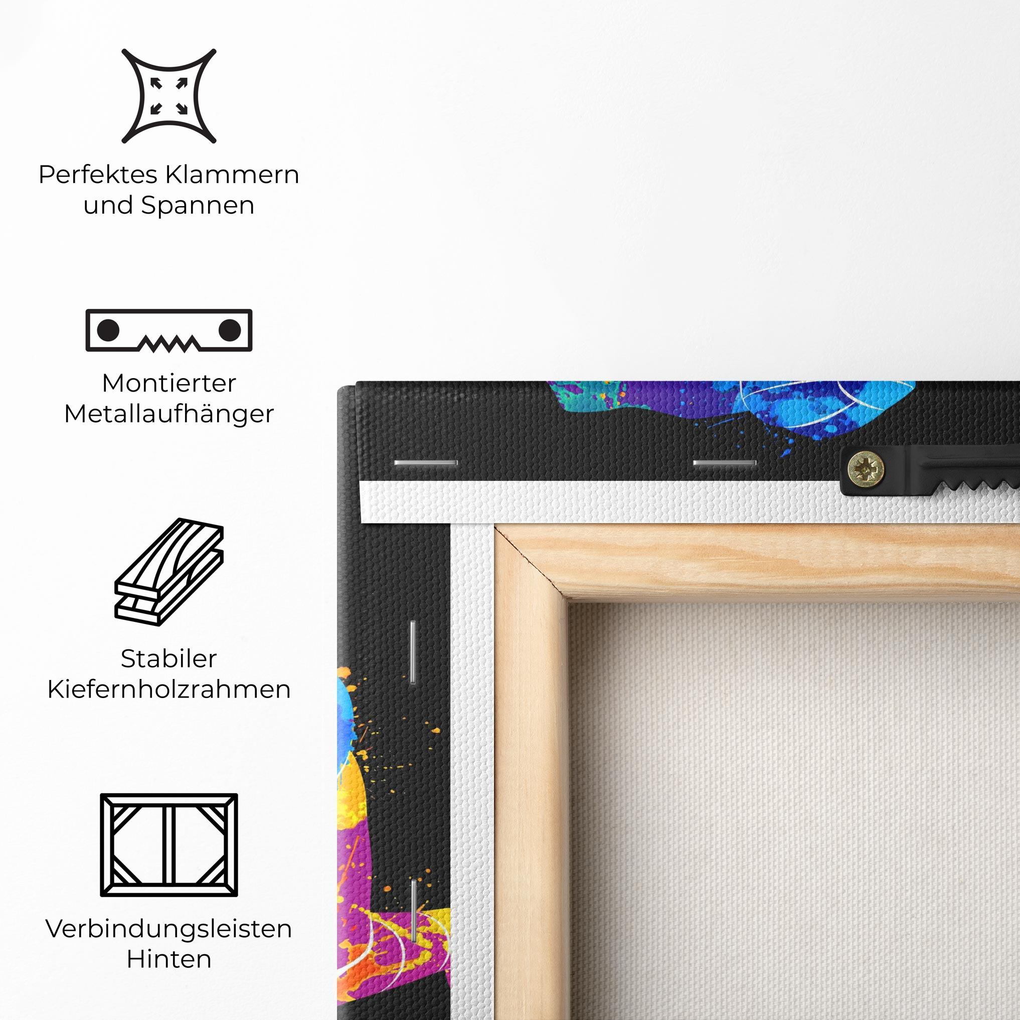 Leinwandbild Color Mix Art mockup 5