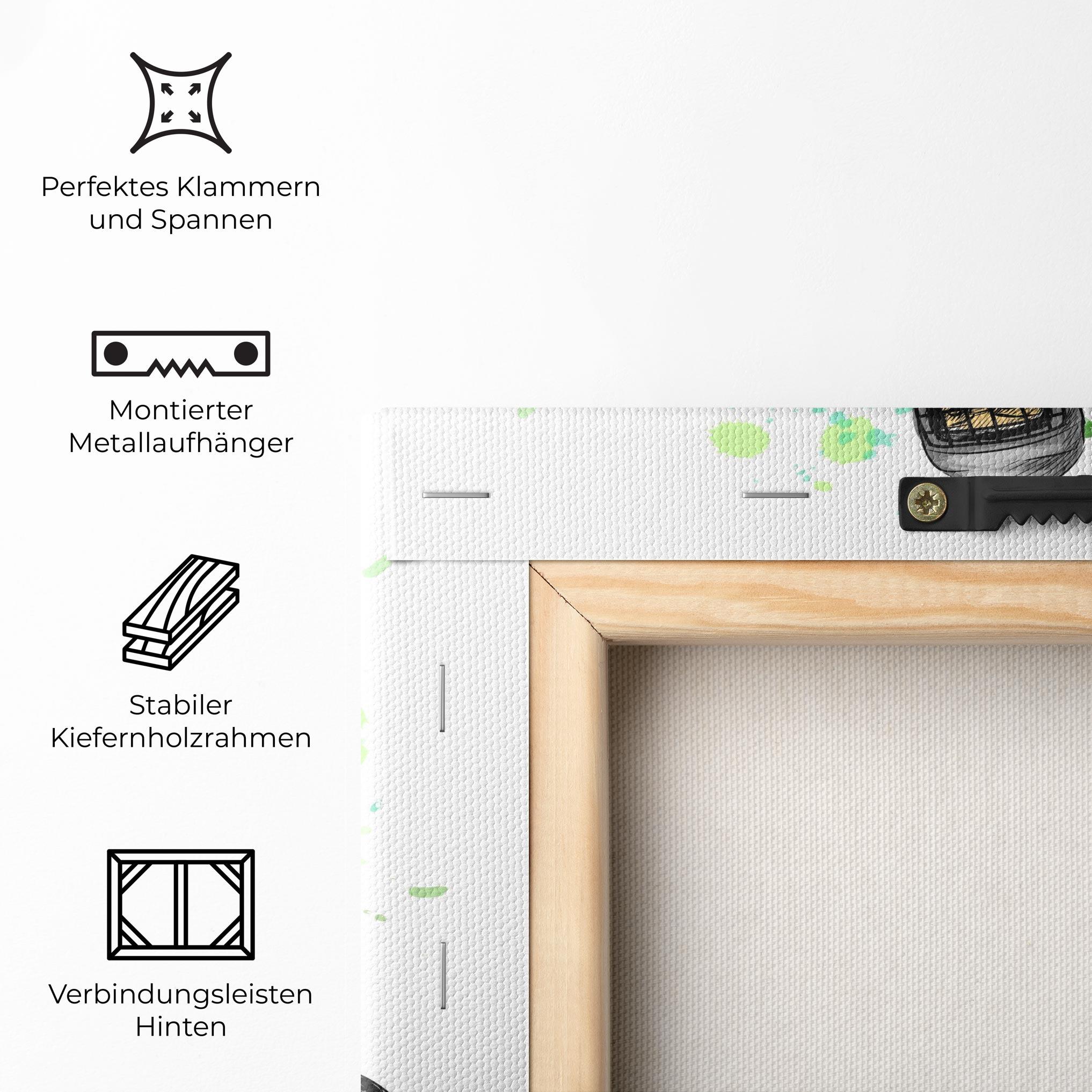 Leinwandbild Green Hockey mockup 5