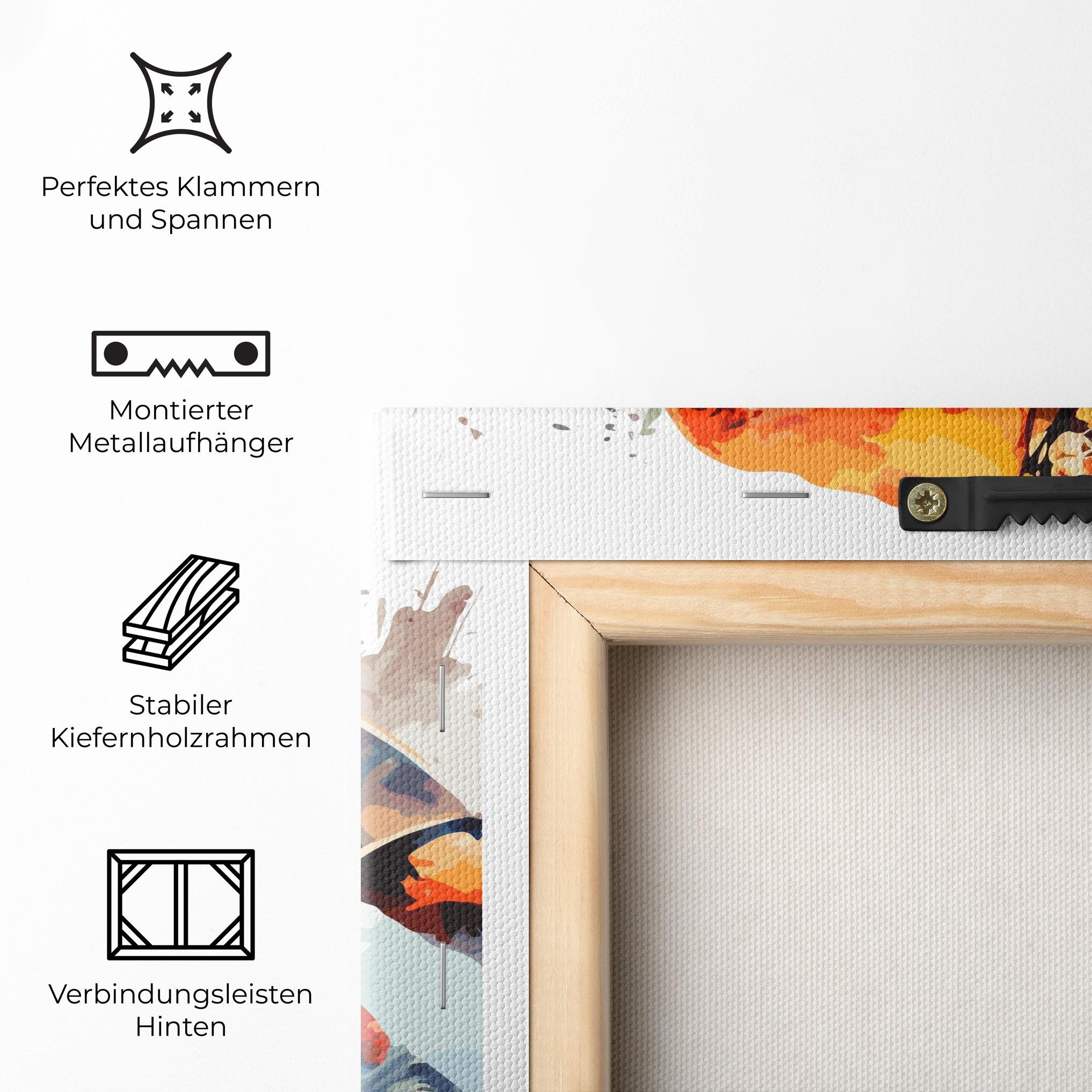 Leinwandbild Orange Hockey mockup 5