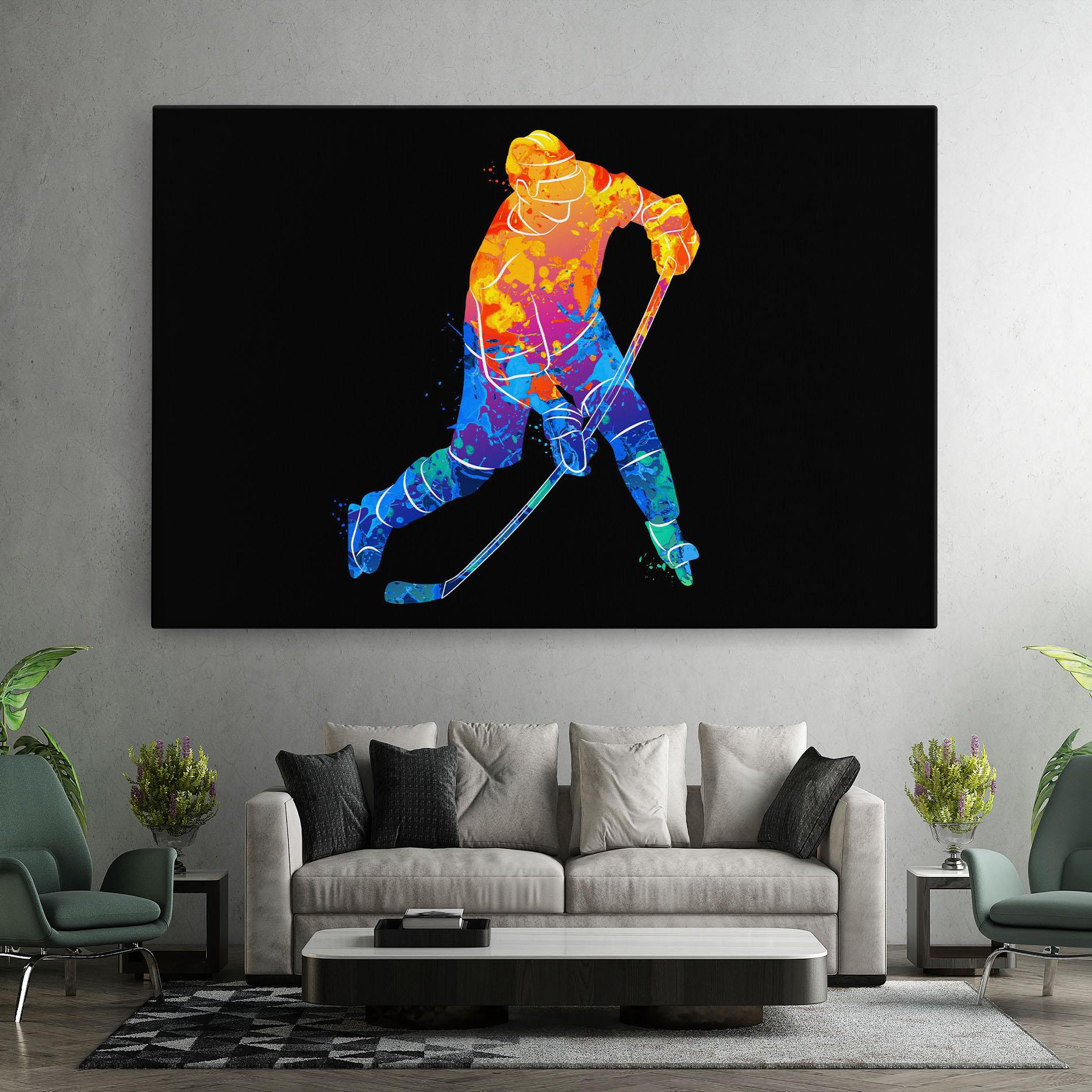 Leinwandbild Color Mix Hockey mockup 7