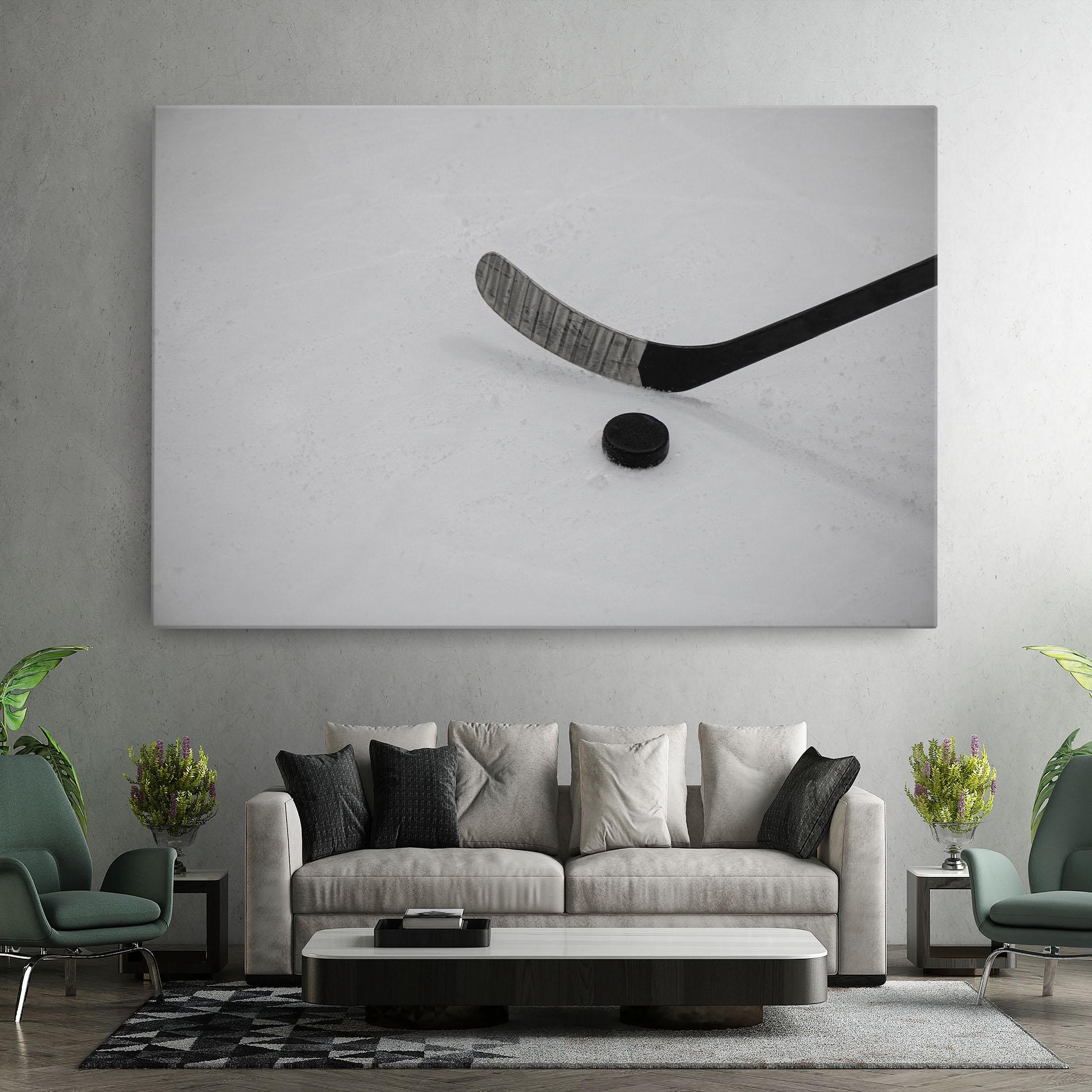Leinwandbild Hockey Puck mockup 7