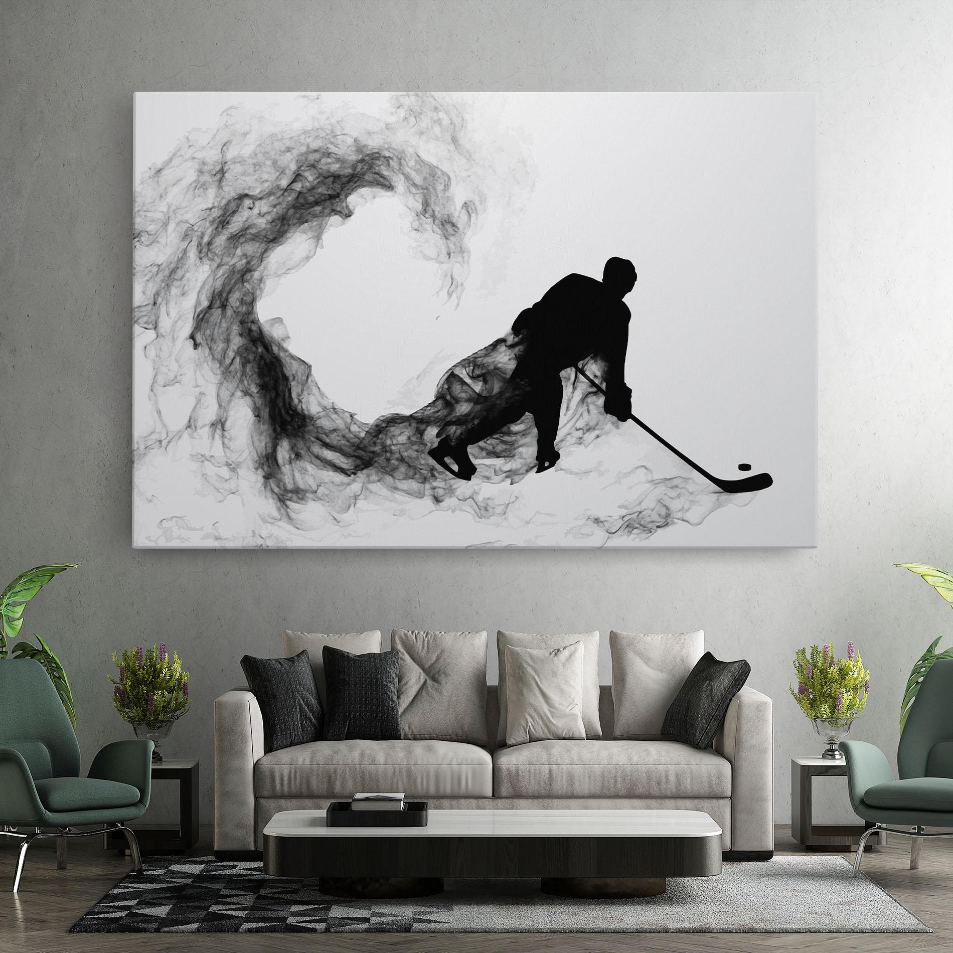 Leinwandbild Hockey Smoke mockup 7