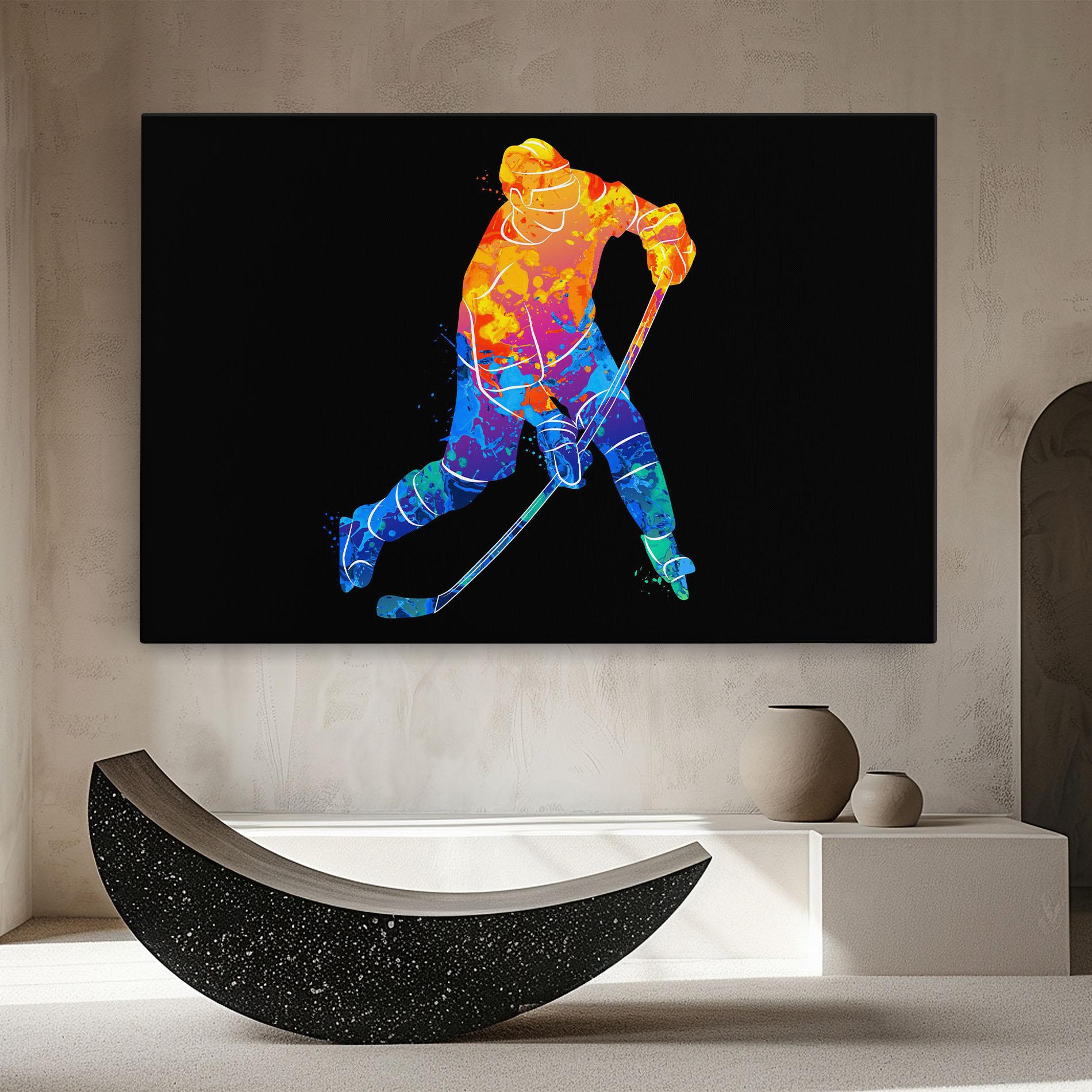 Leinwandbild Color Mix Hockey mockup 8