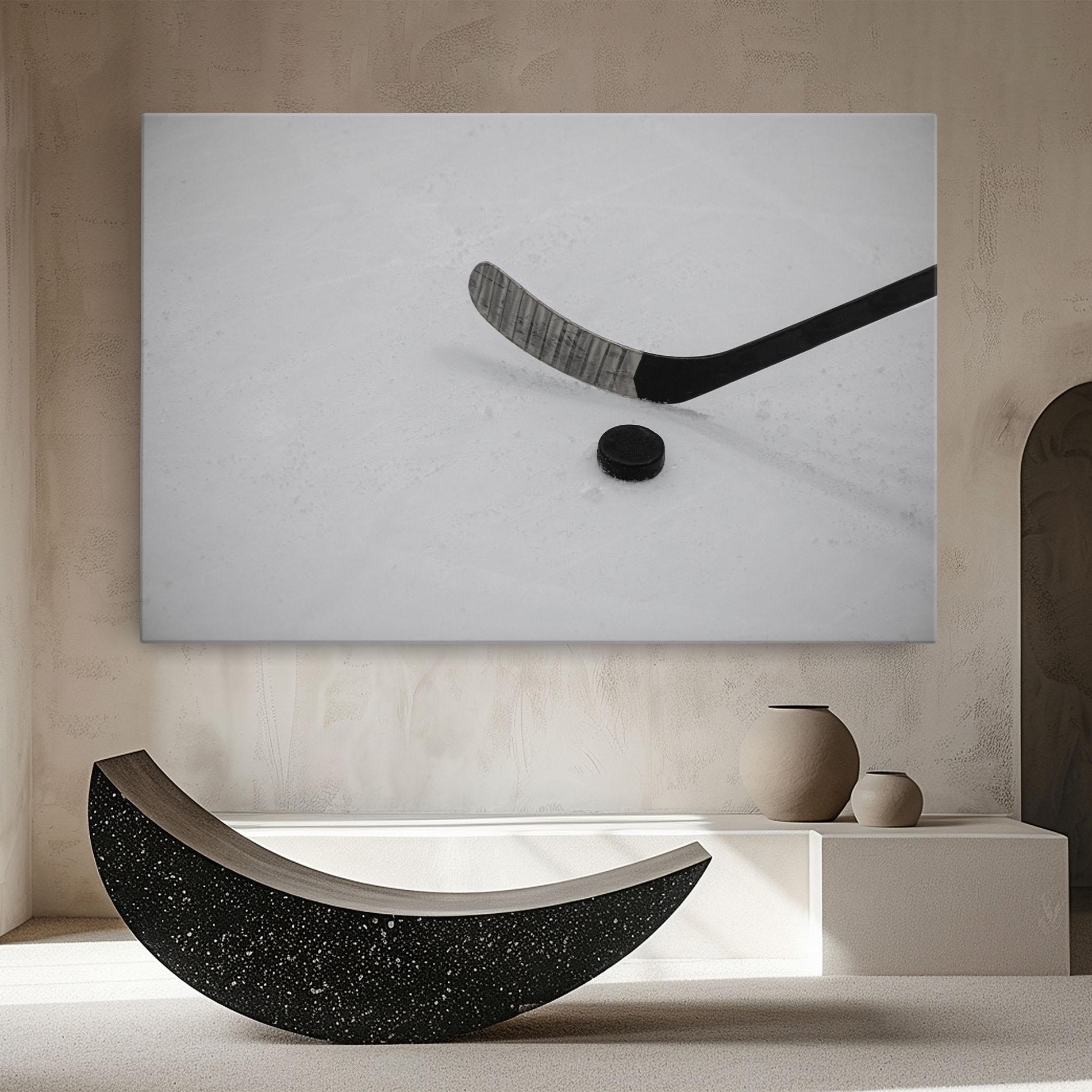 Leinwandbild Hockey Puck mockup 8