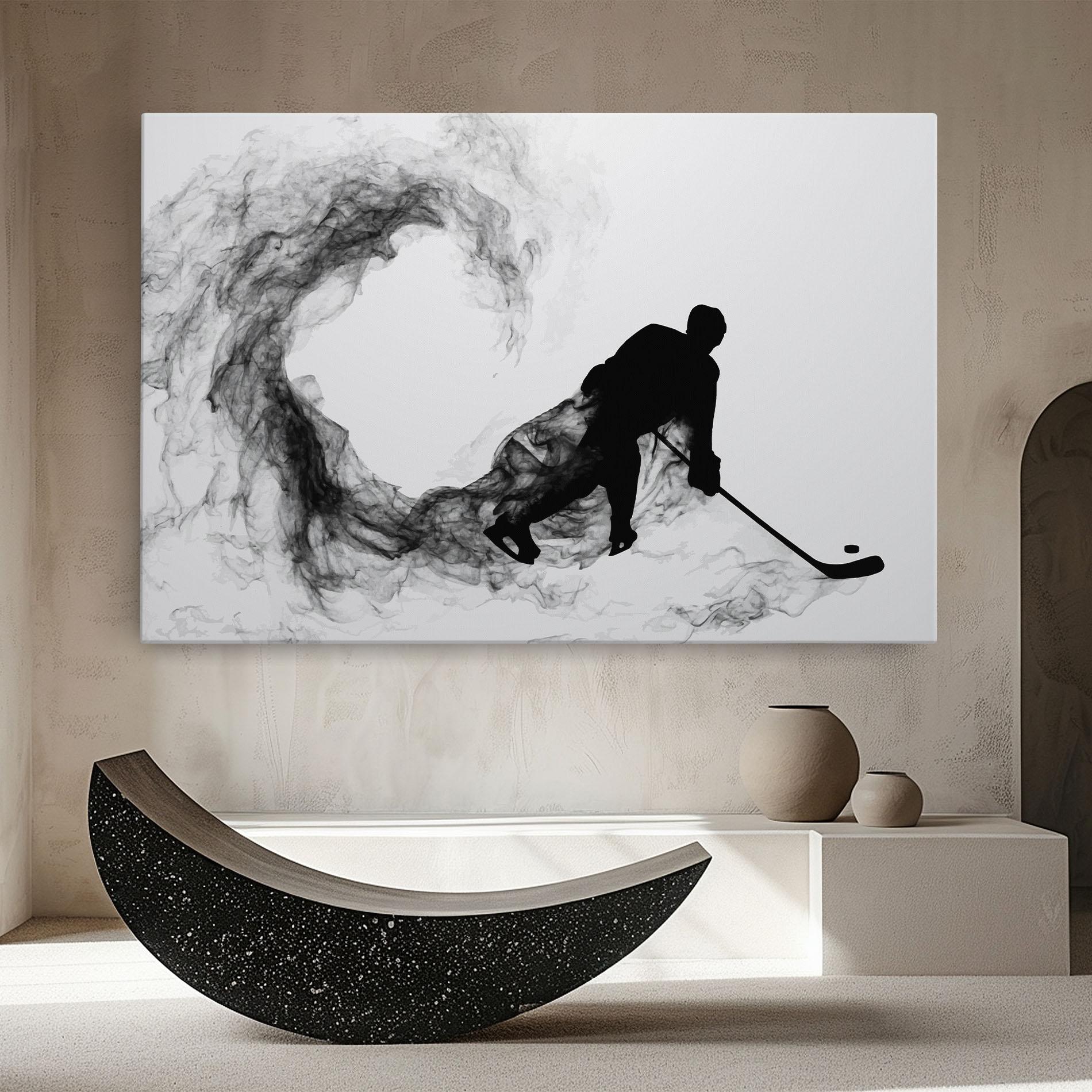 Leinwandbild Hockey Smoke mockup 8