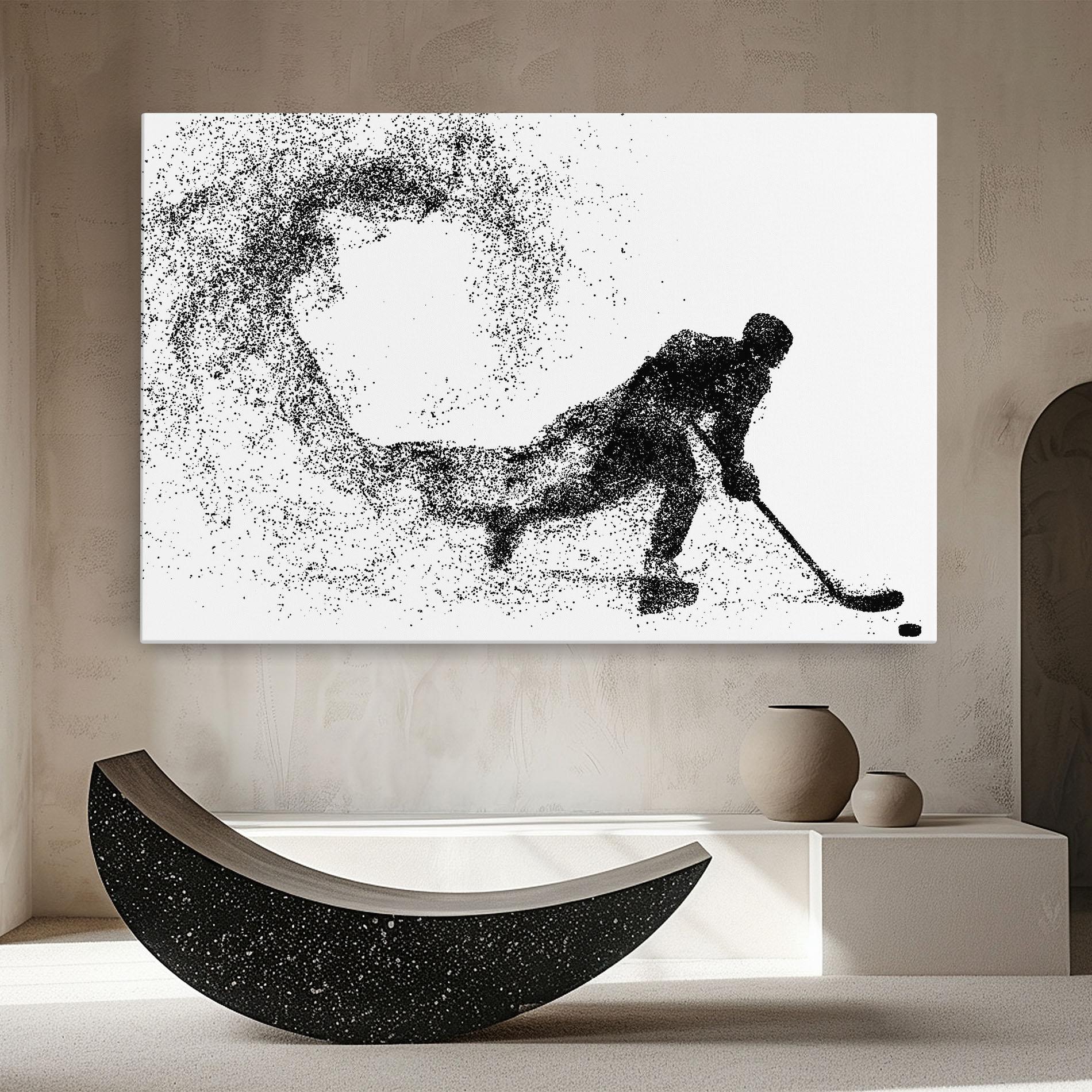 Leinwandbild Playing Hockey mockup 8