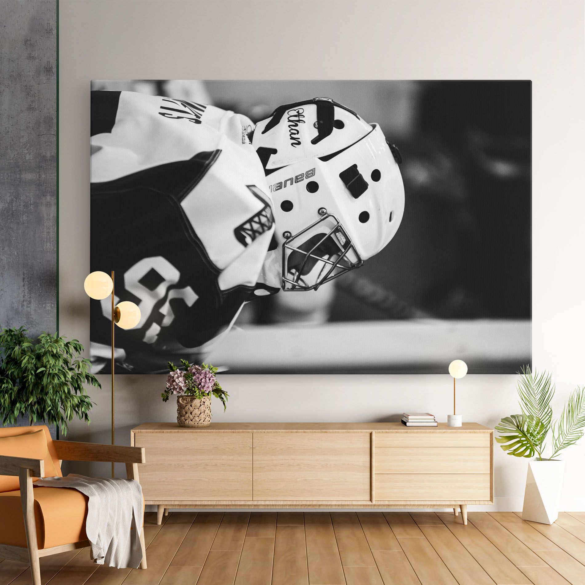 Black White Hockey mockup 9