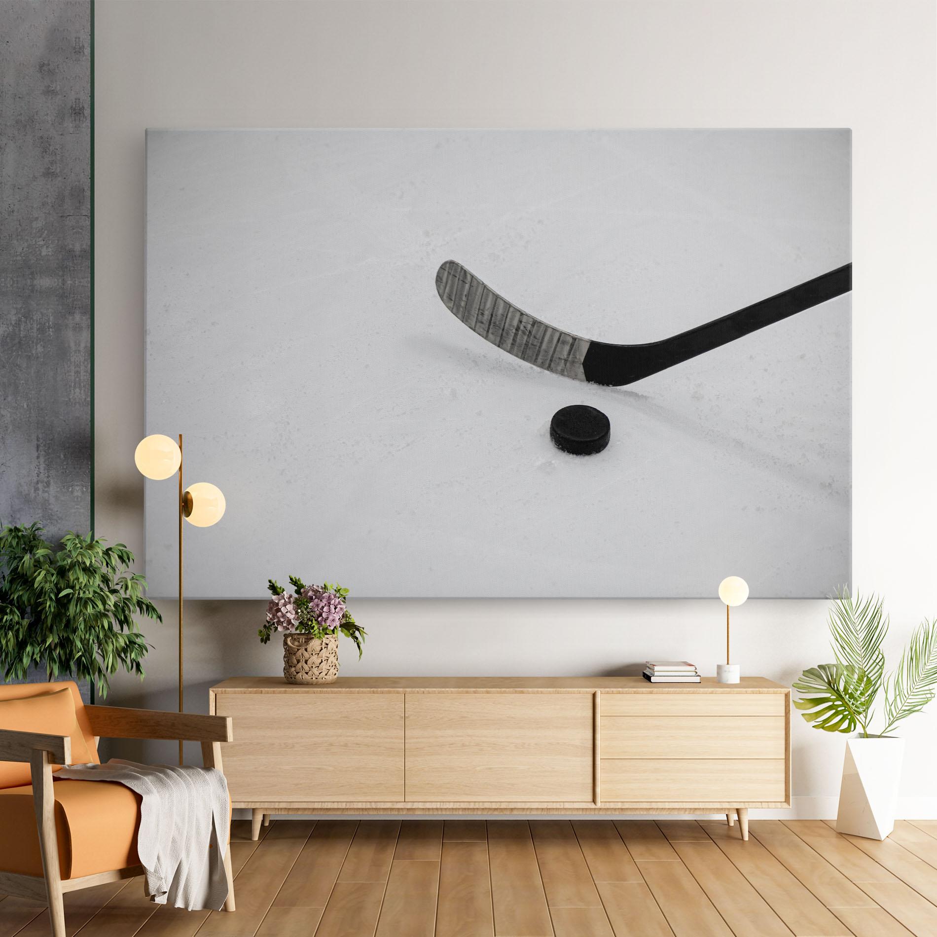 Leinwandbild Hockey Puck mockup 9