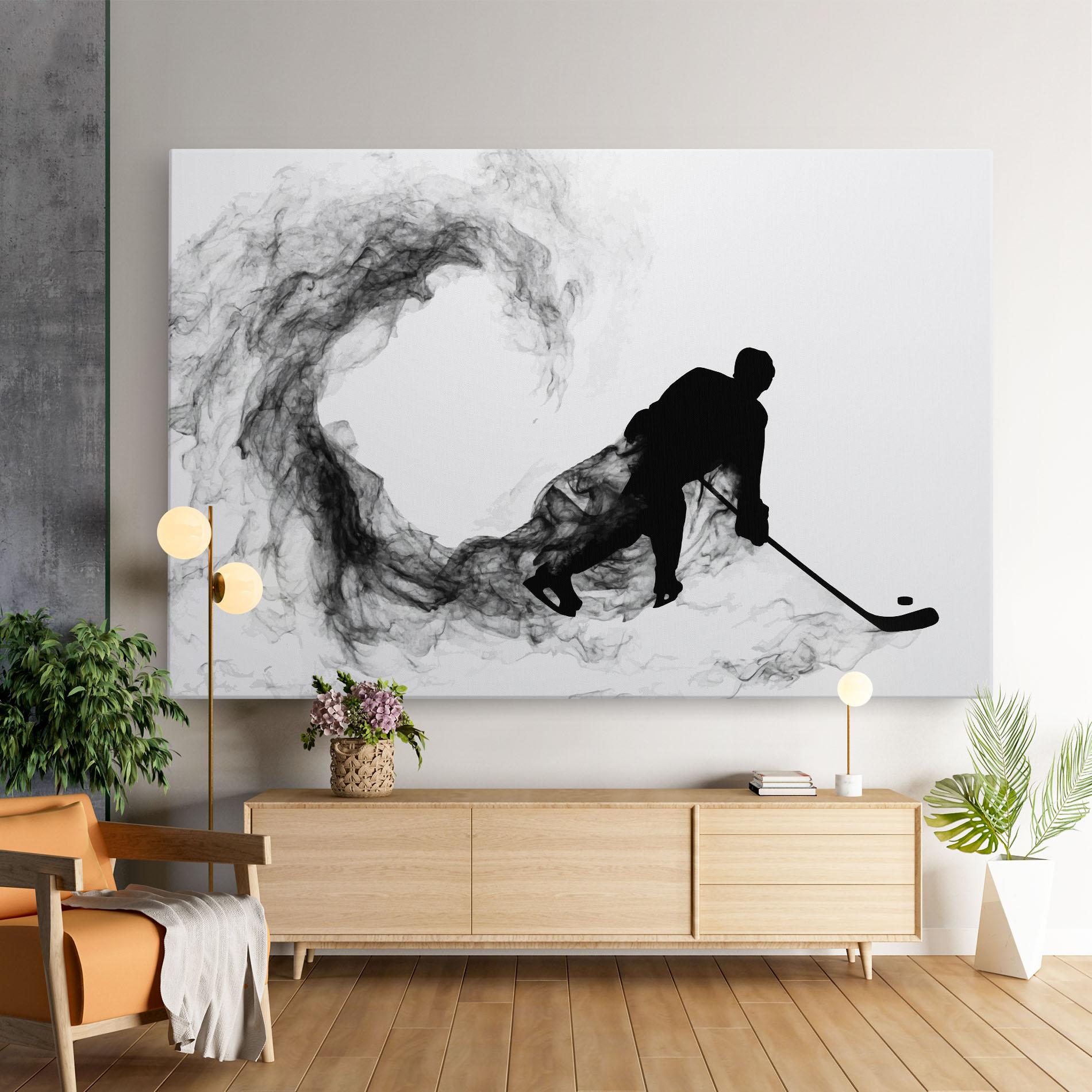 Leinwandbild Hockey Smoke mockup 9