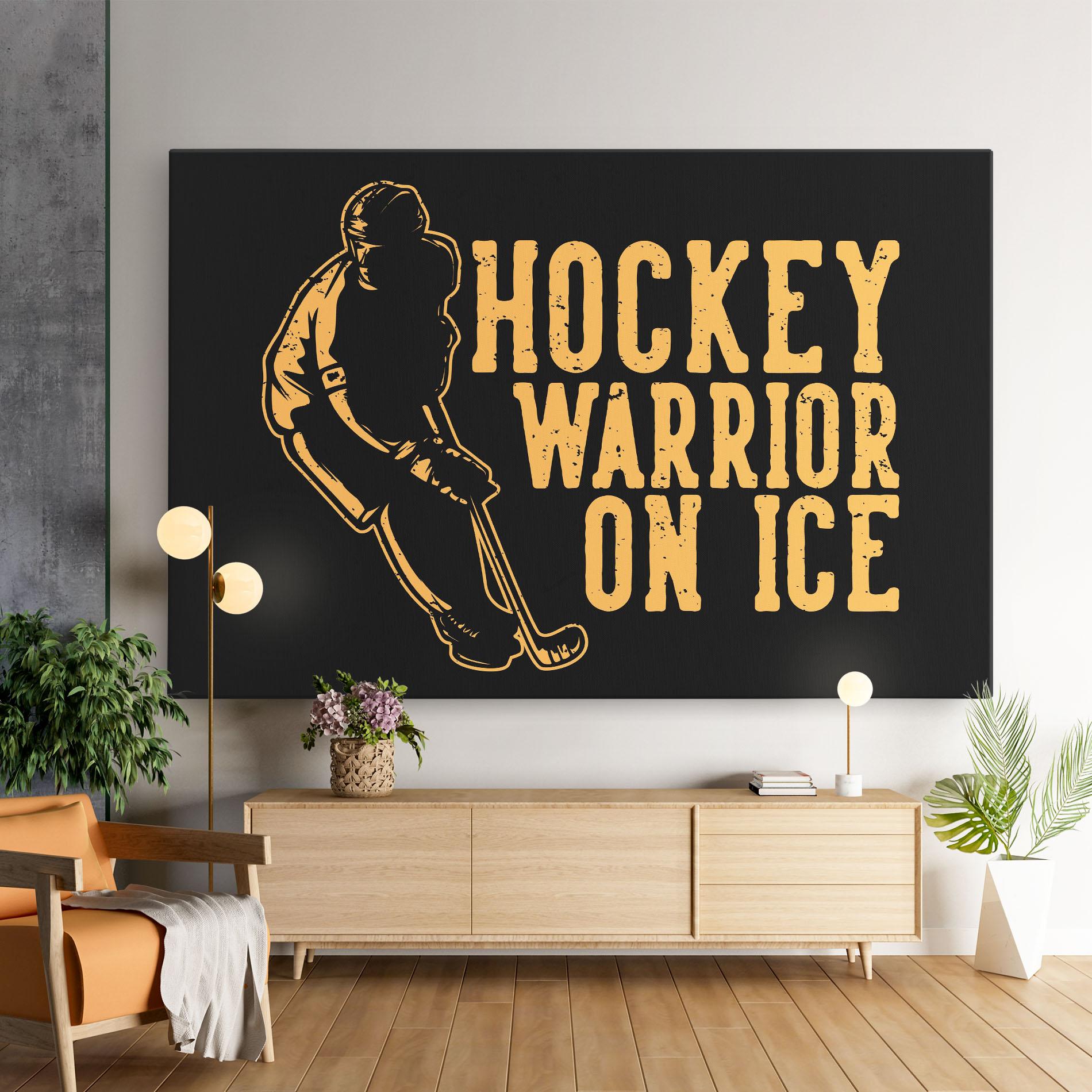 Leinwandbild Hockey Worrior mockup 9