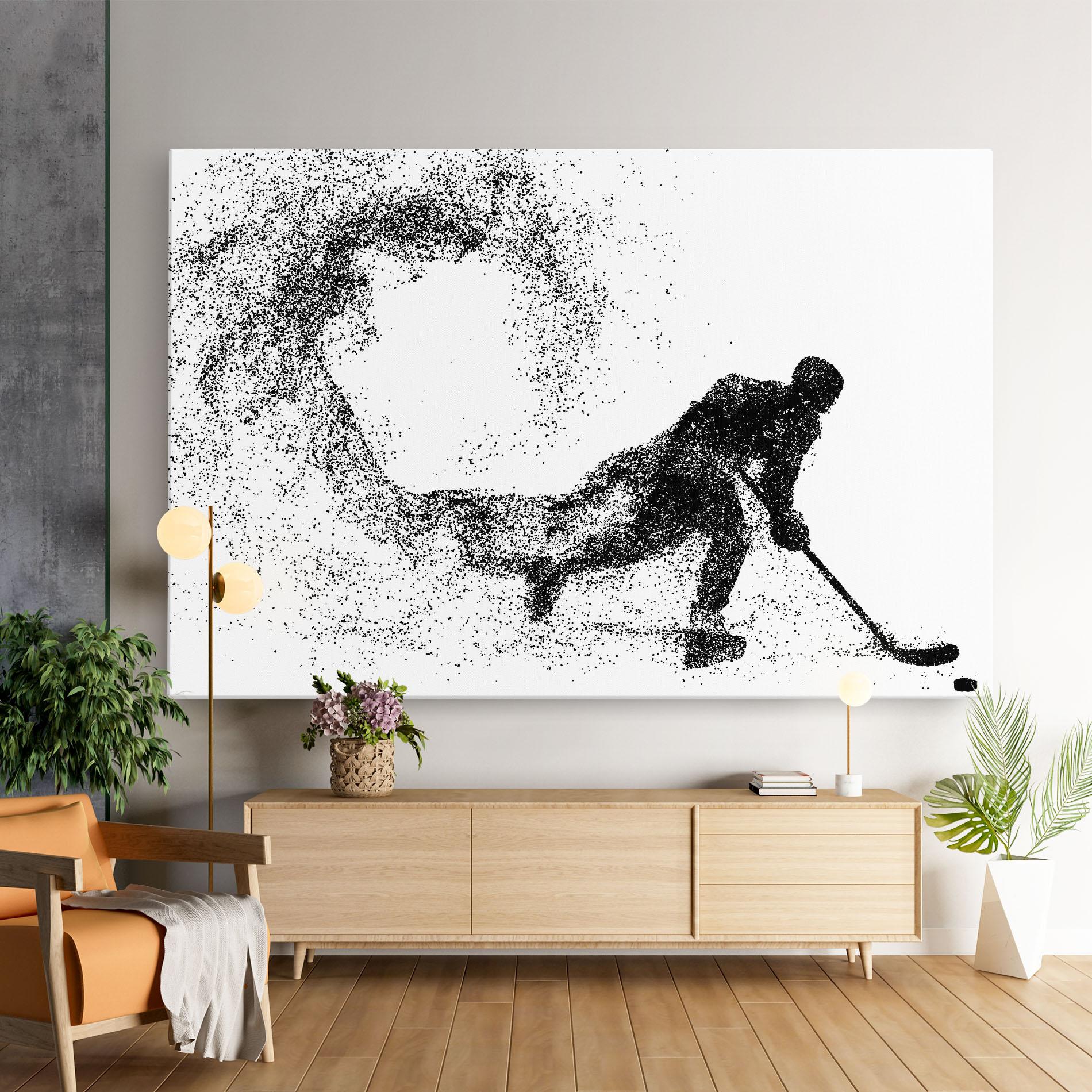 Leinwandbild Playing Hockey mockup 9