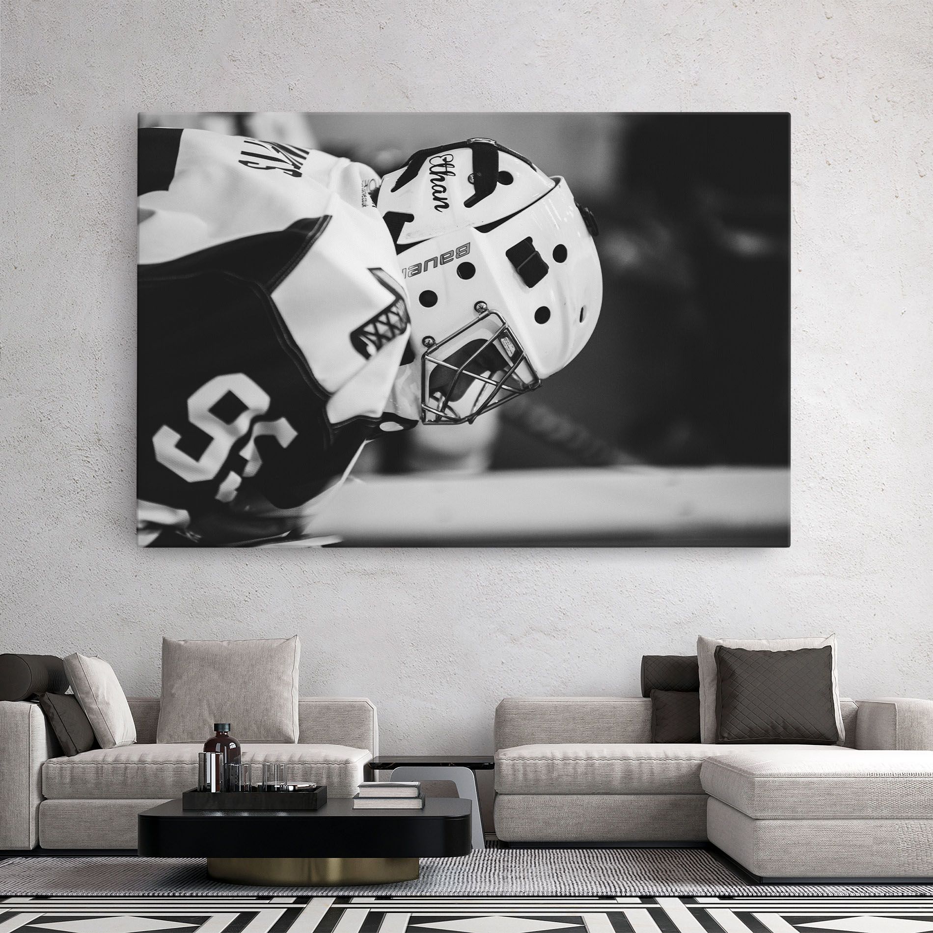 Black White Hockey mockup 2