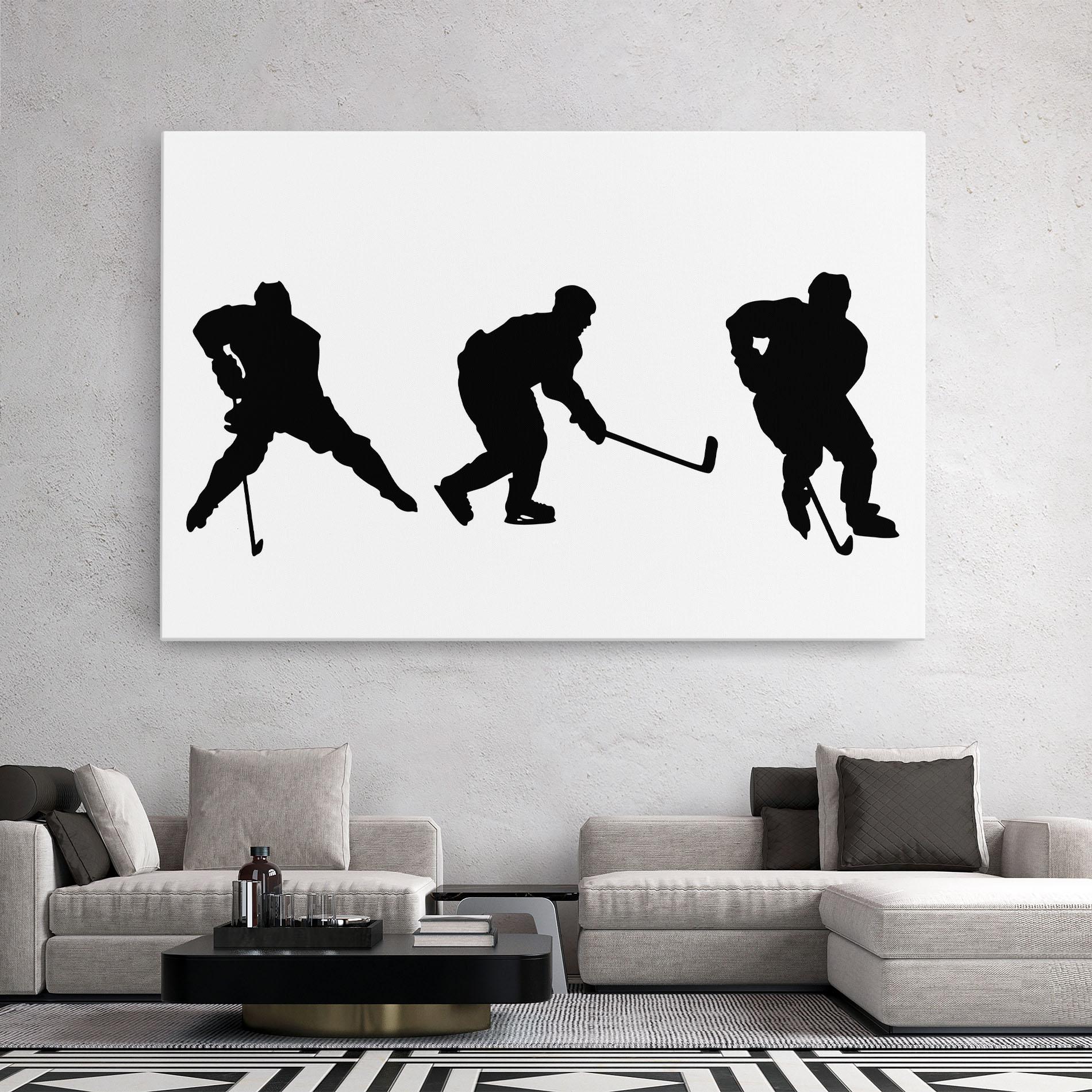 Leinwandbild Hockey Pose mockup 2