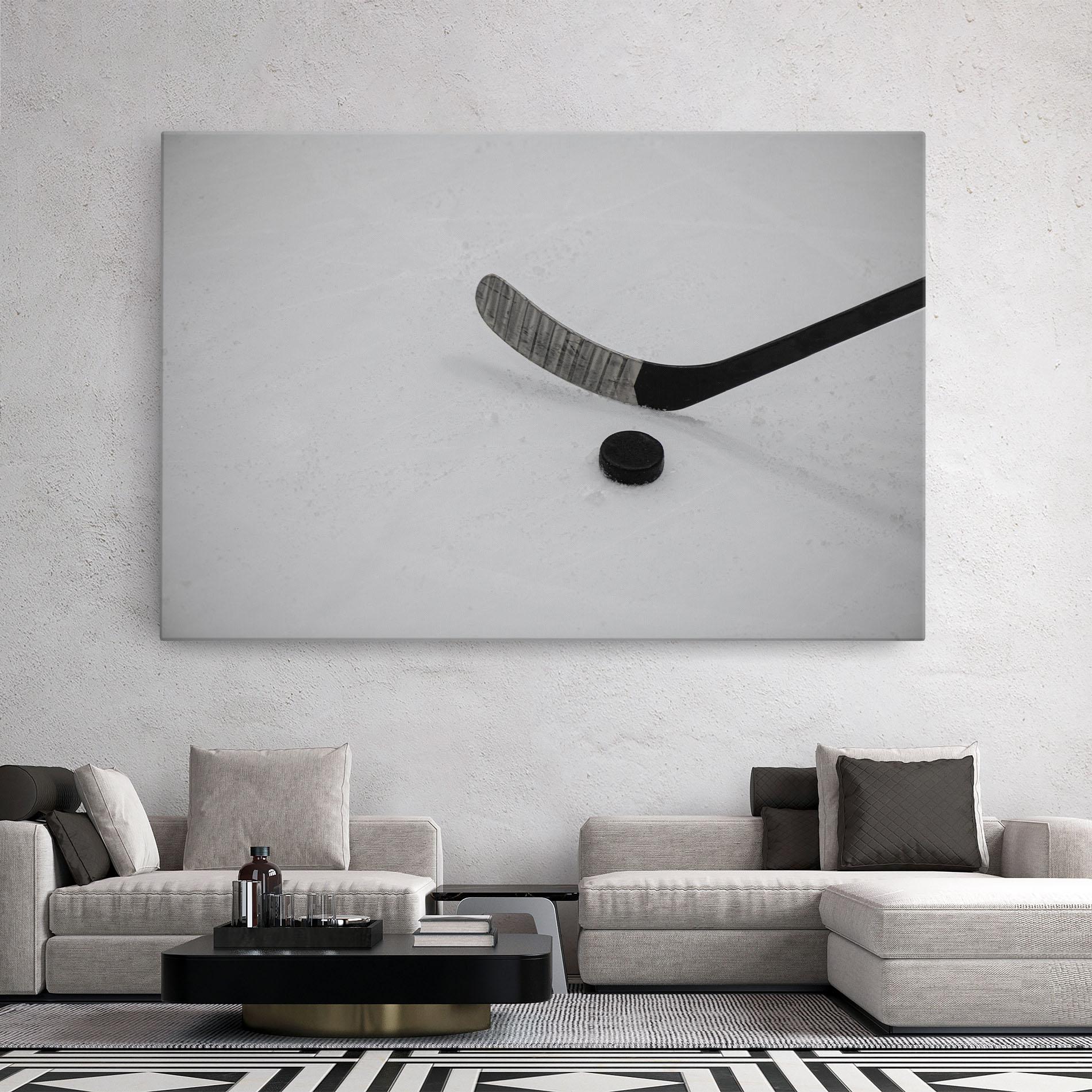 Leinwandbild Hockey Puck mockup 2