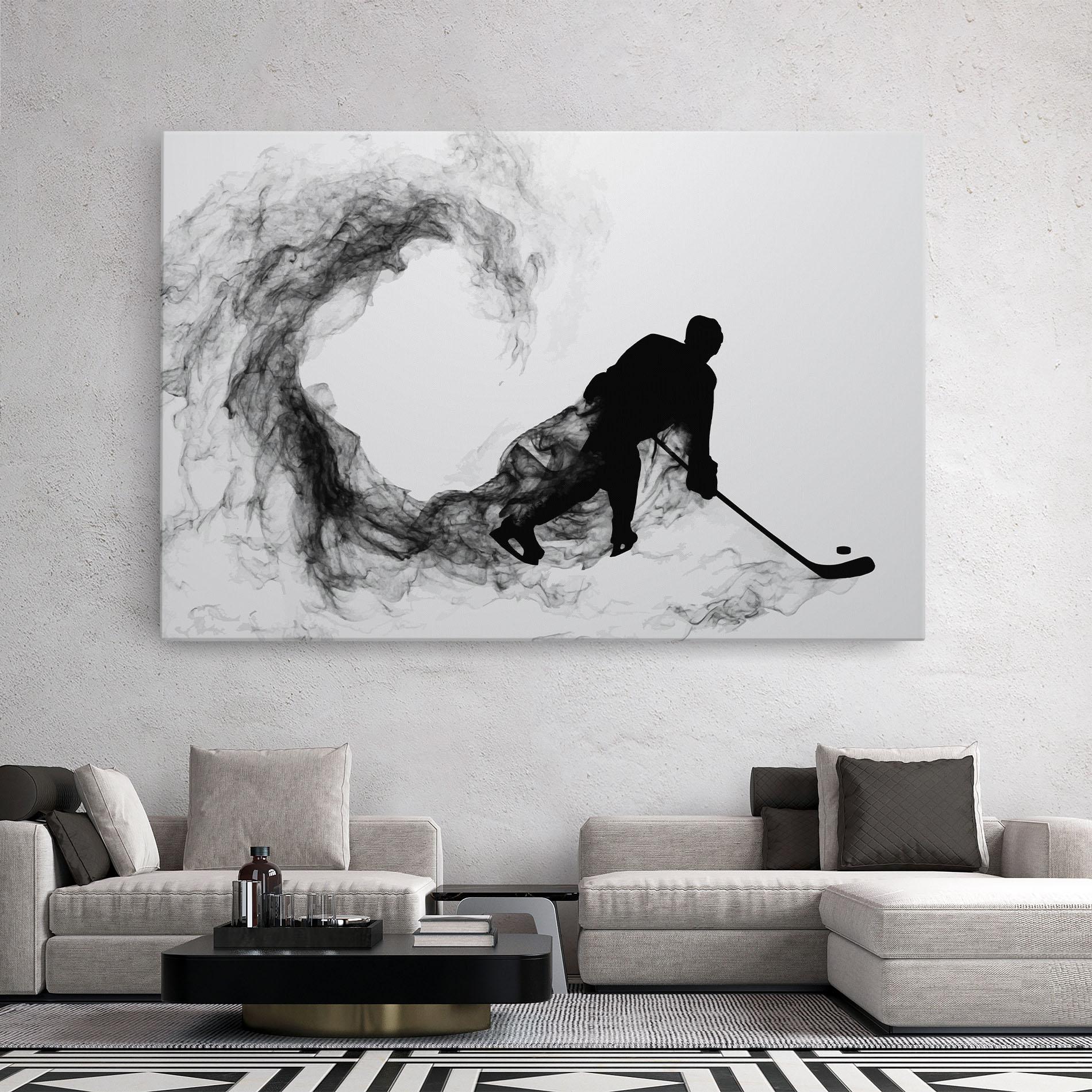 Leinwandbild Hockey Smoke mockup 2