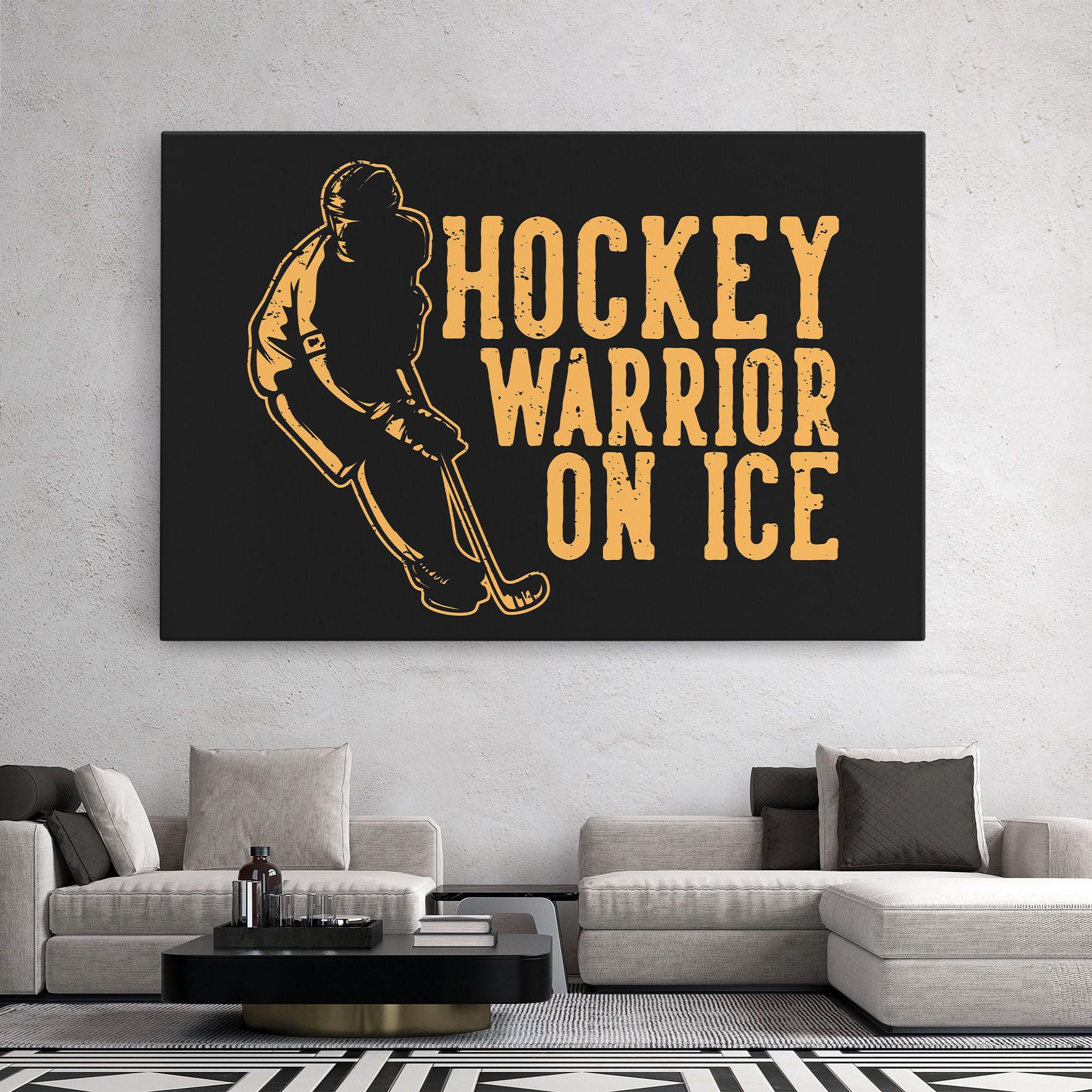 Leinwandbild Hockey Worrior mockup 2