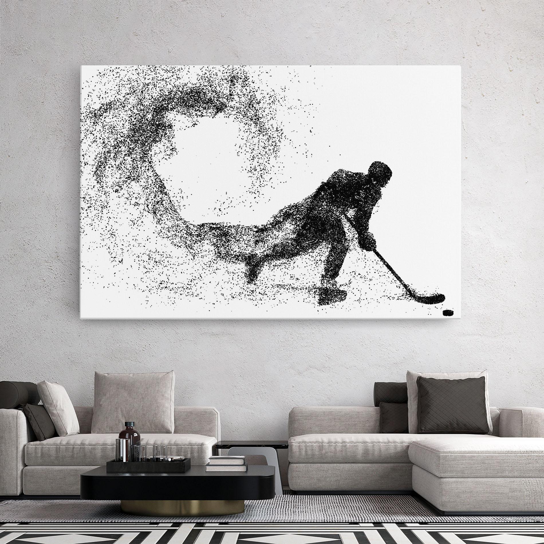 Leinwandbild Playing Hockey mockup 2