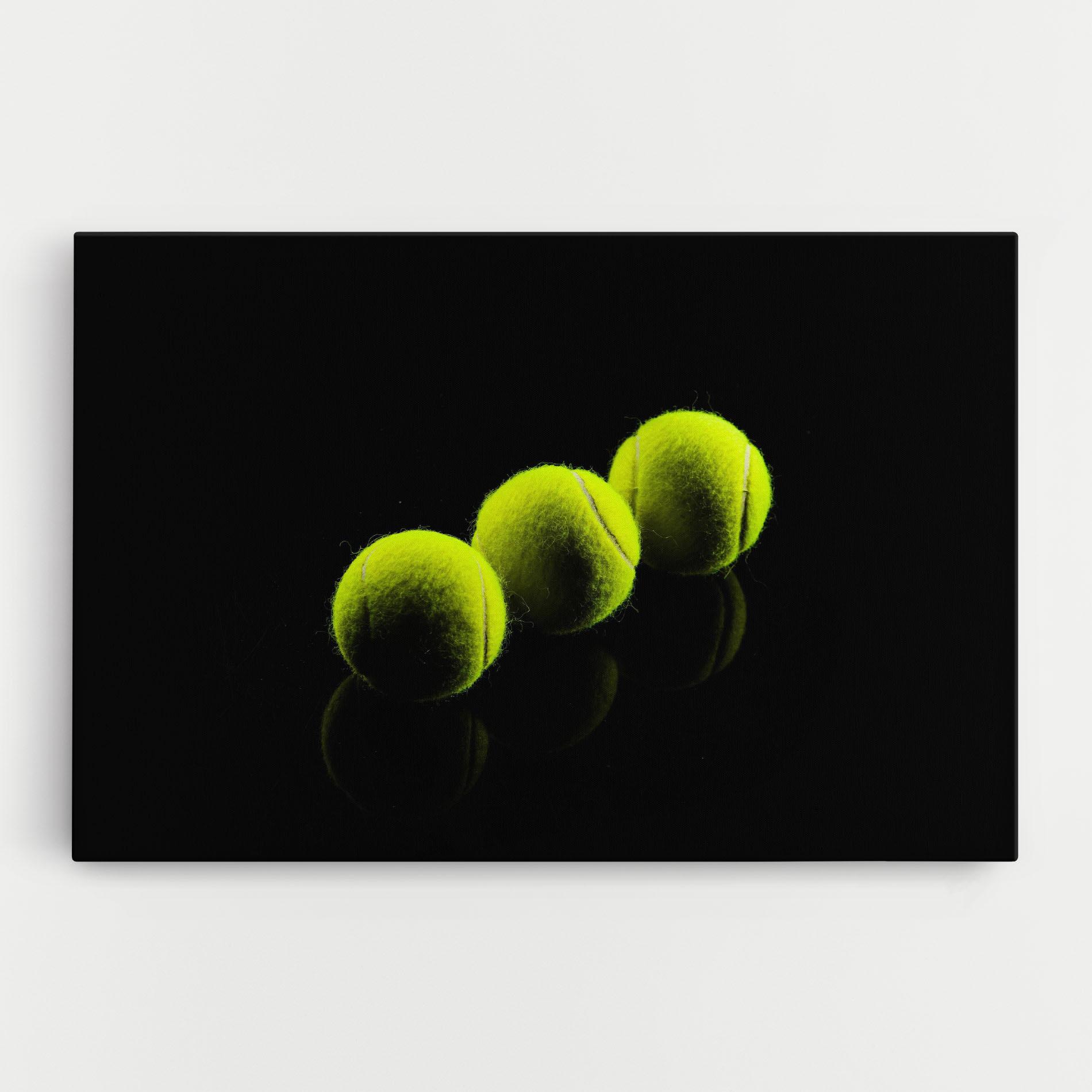 Leinwandbild 3 Tennis Balls mockup 0