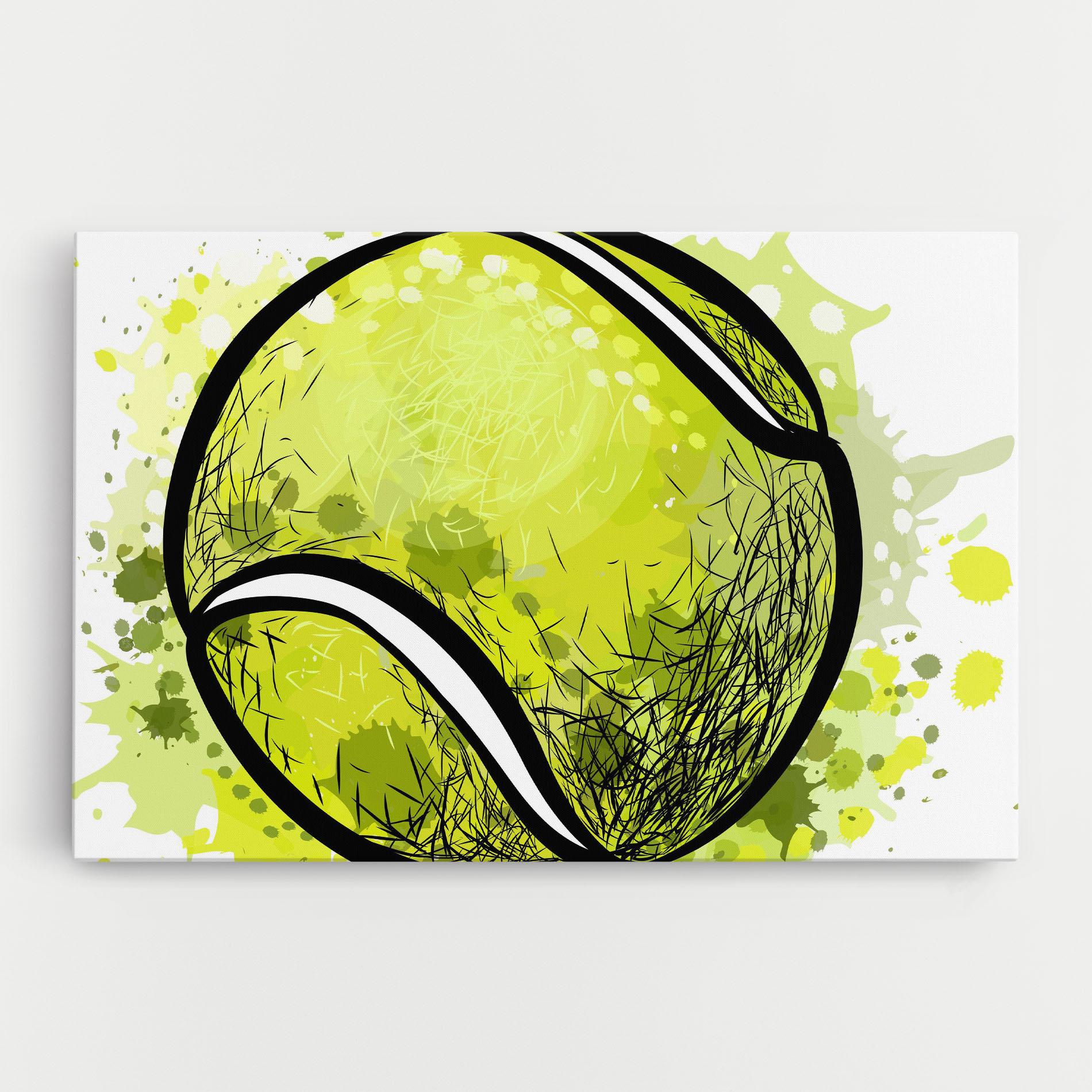 Leinwandbild Big Tennis Ball mockup 0