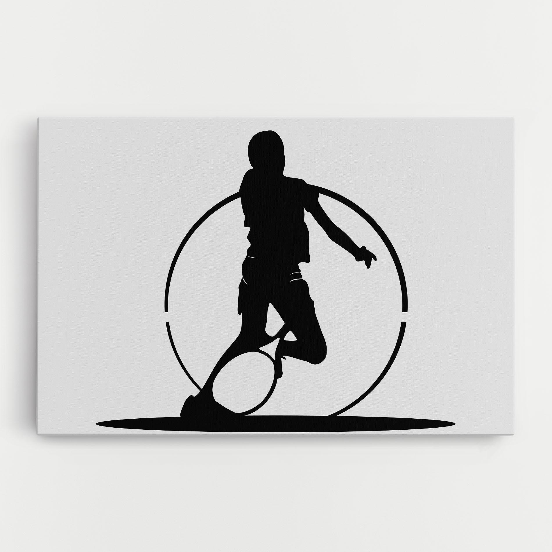 Leinwandbild Black Tennis Circle mockup 0