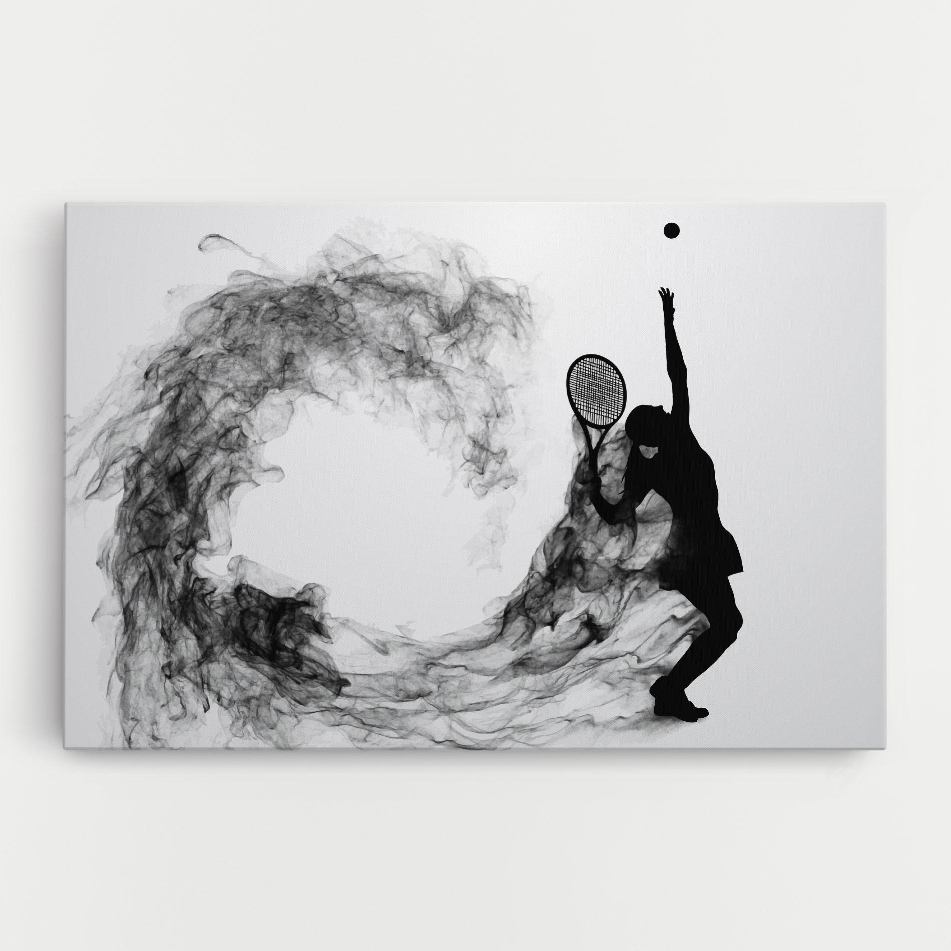 Leinwandbild Black Tennis Smoke mockup 0