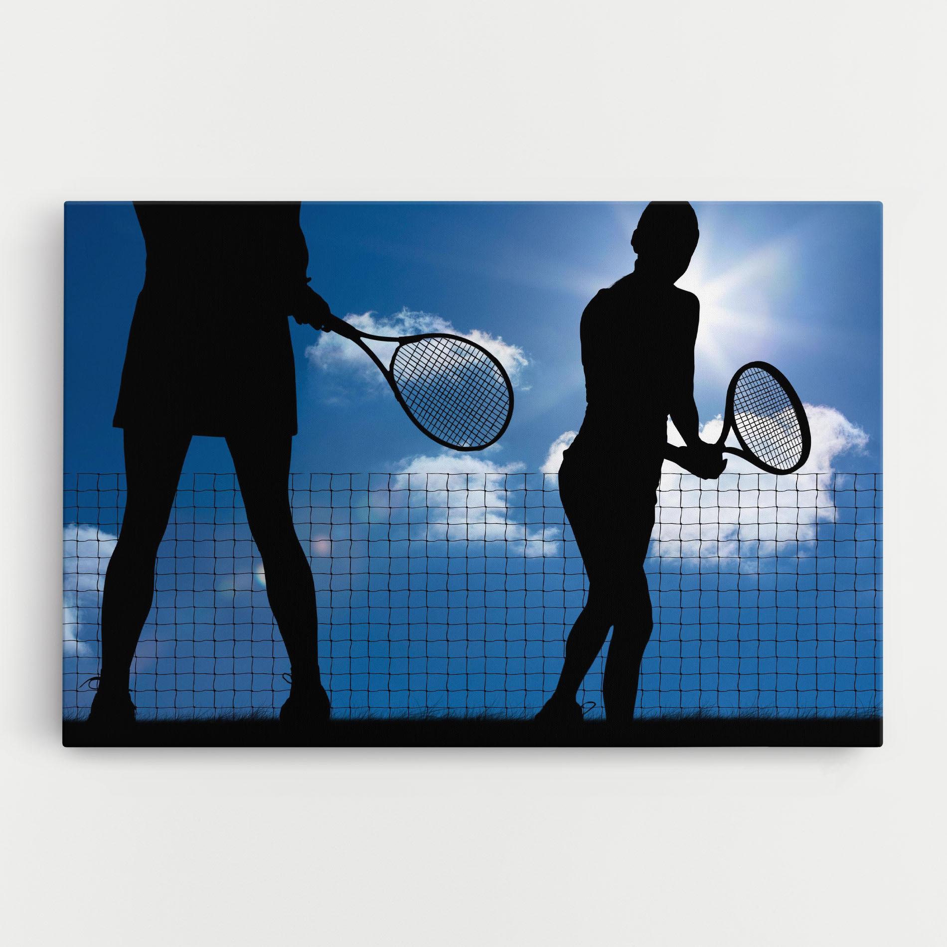Leinwandbild Blue Sky Tennis mockup 0