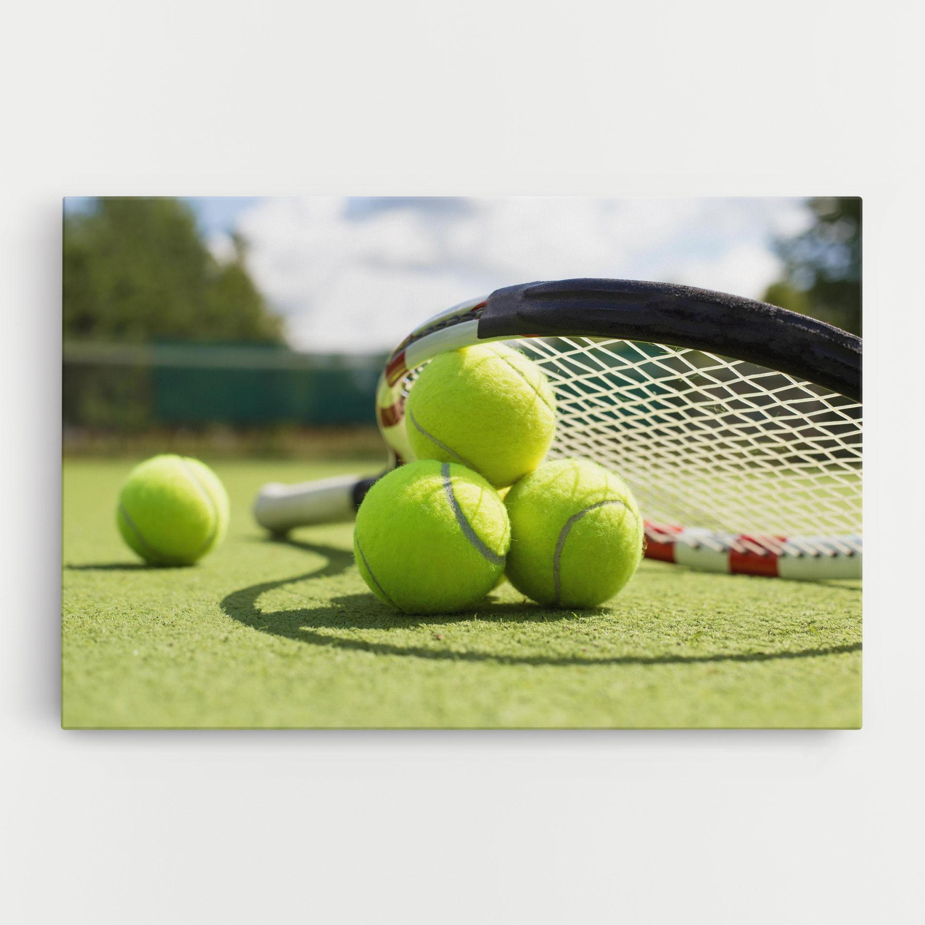 Leinwandbild Grass Tennis Balls mockup 0