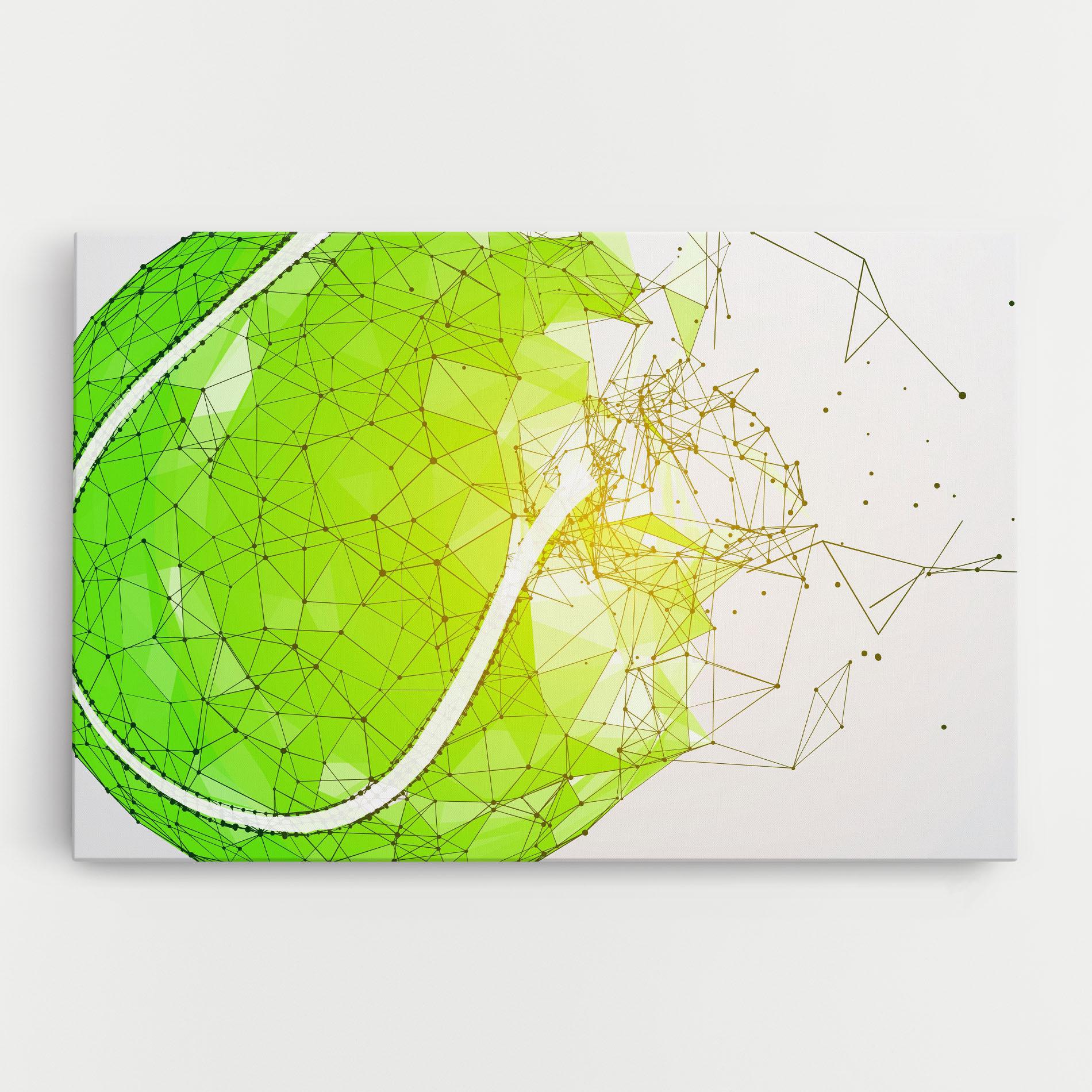 Leinwandbild Green Line Tennis mockup 0