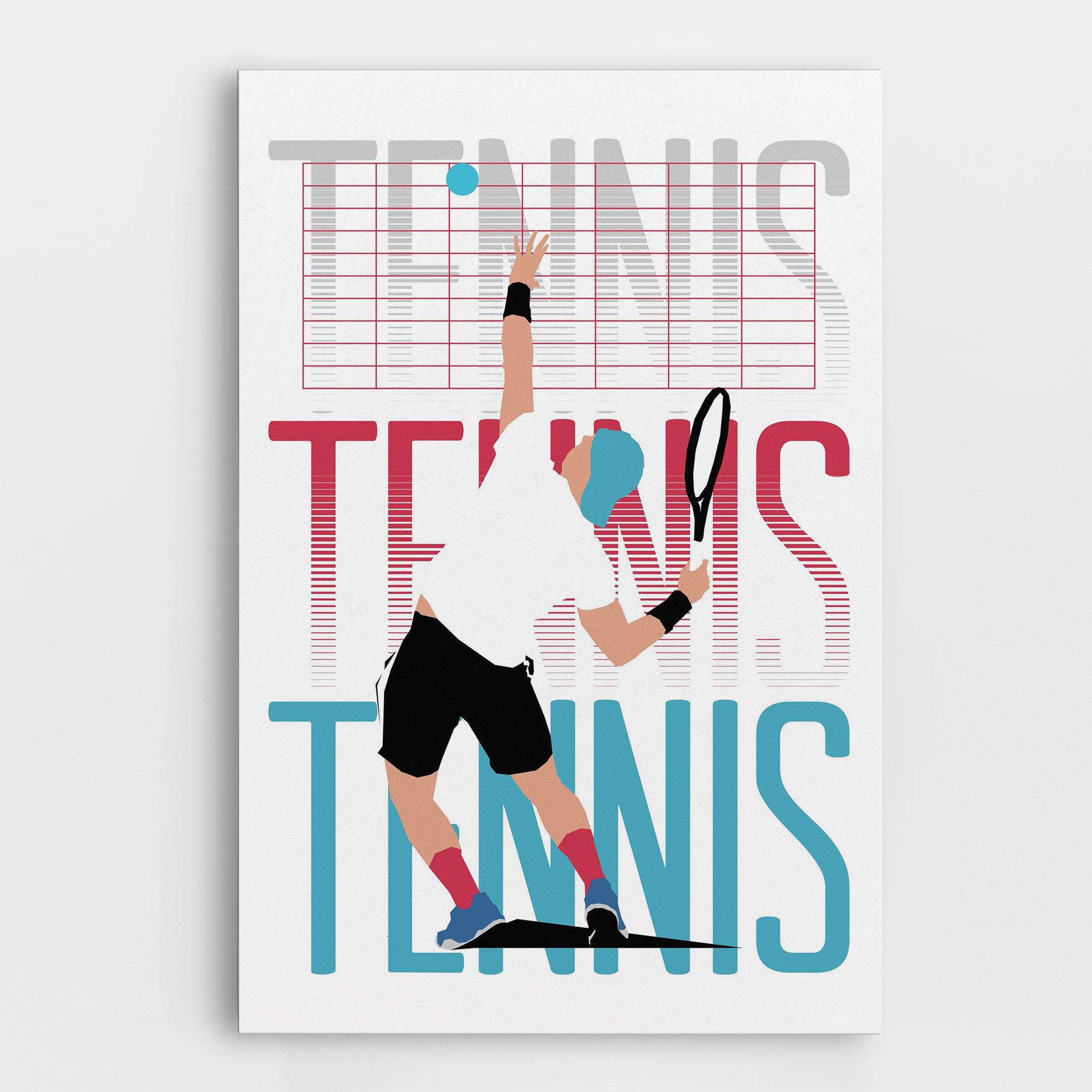 Leinwandbild Tennis Ball Jump mockup 0