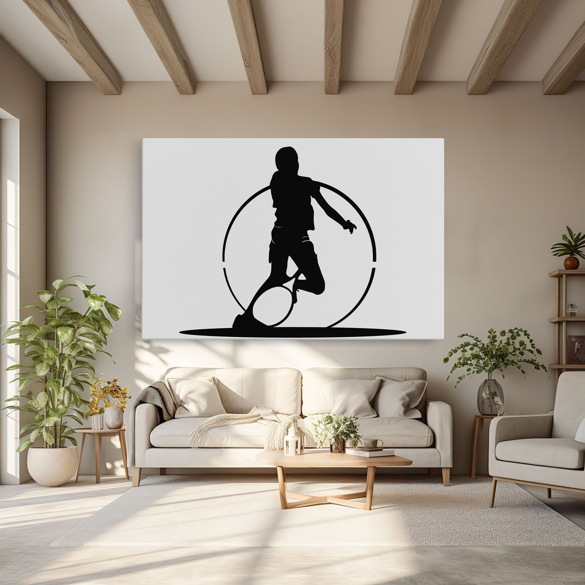 Black Tennis Circle mockup 6