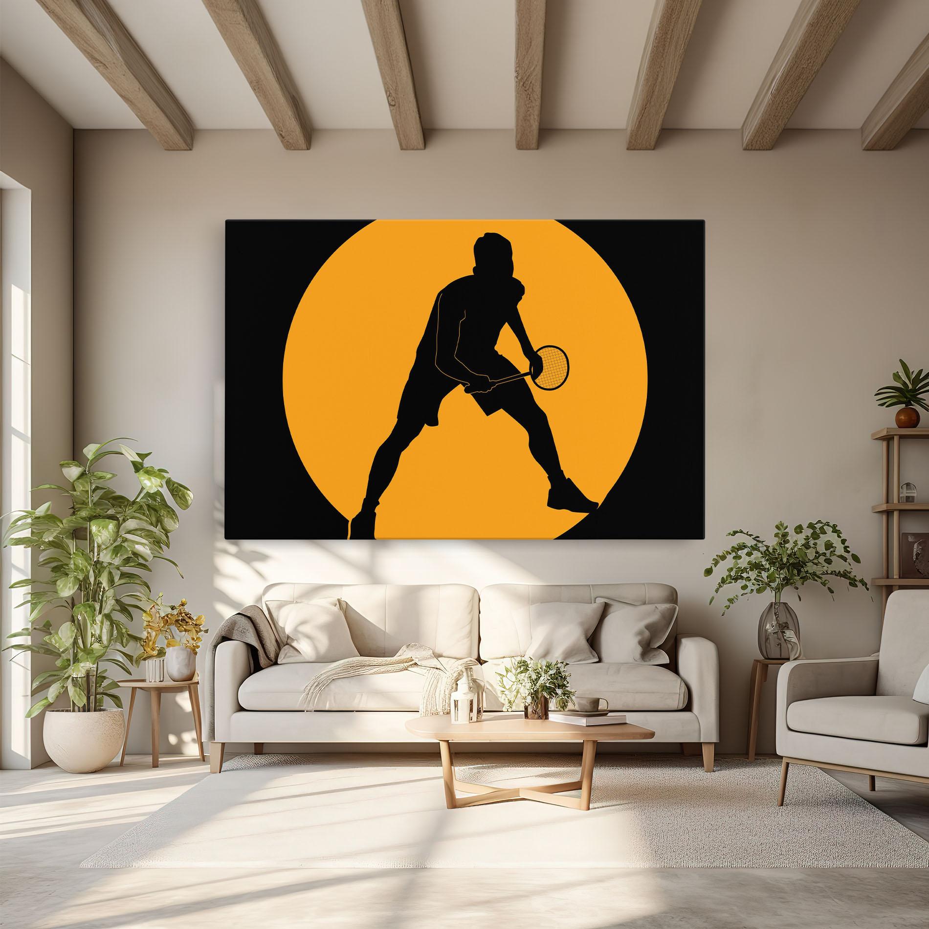 Leinwandbild Orange Tennis mockup 6