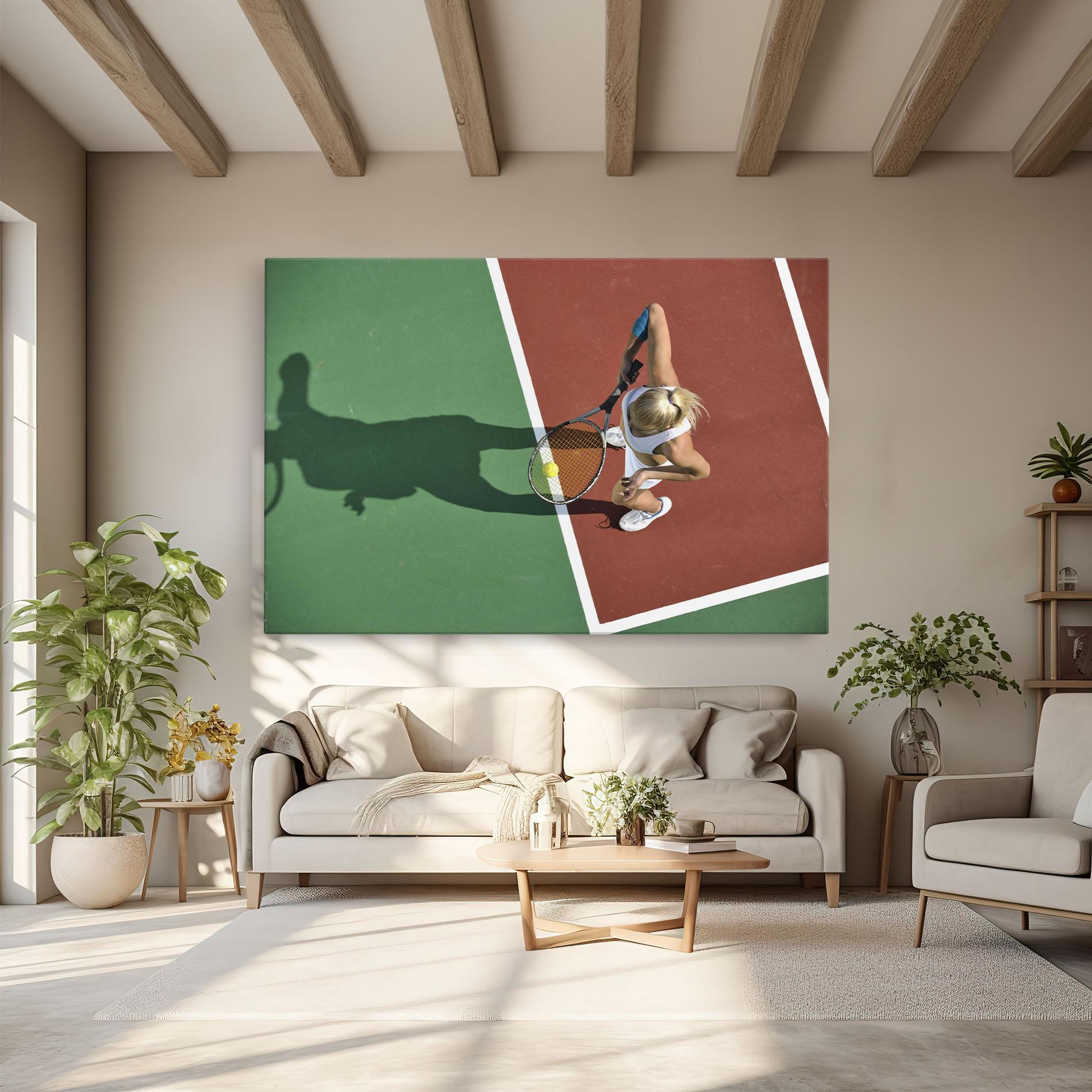 Leinwandbild Outdoor Tennis mockup 6