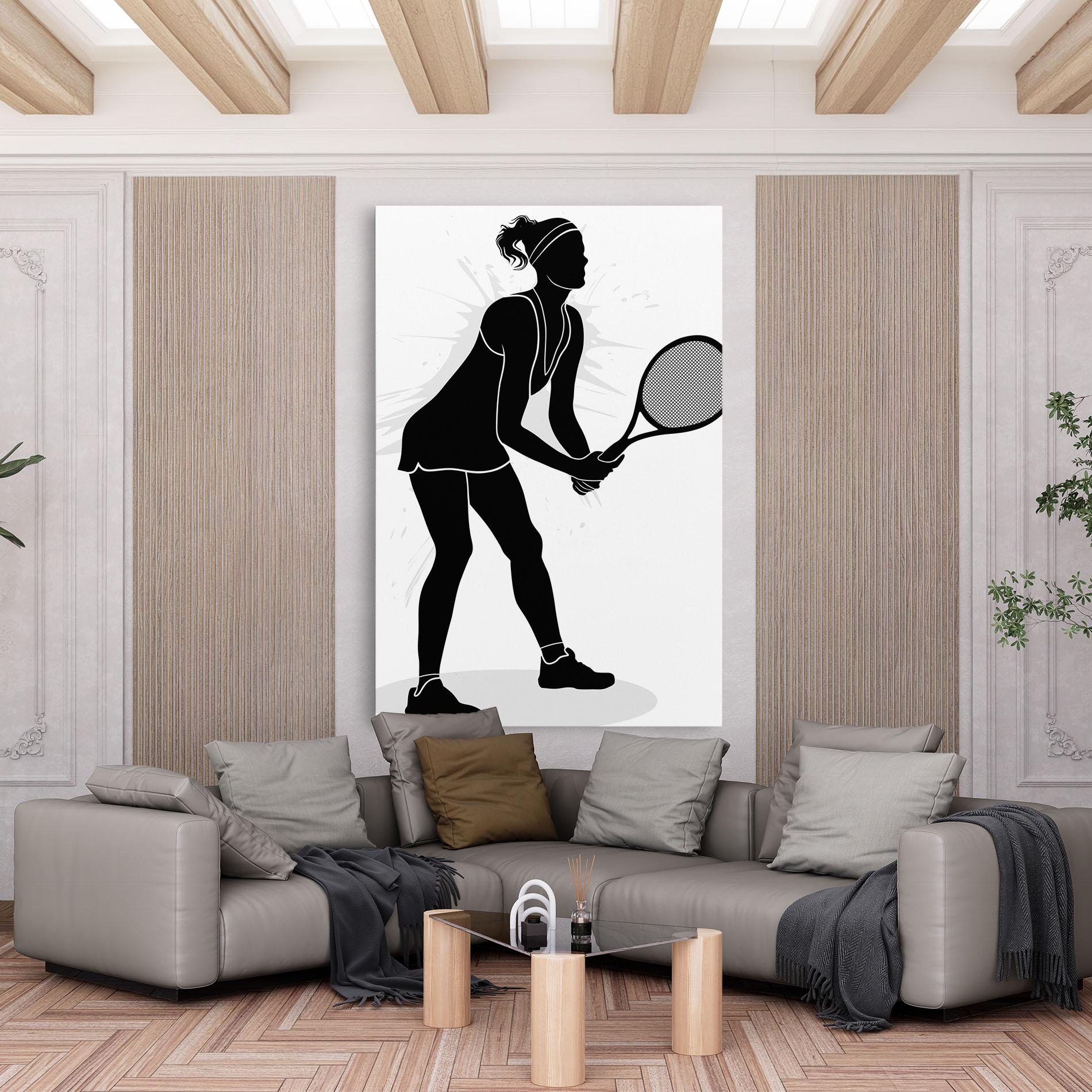 Leinwandbild Female Tennis Player mockup 6