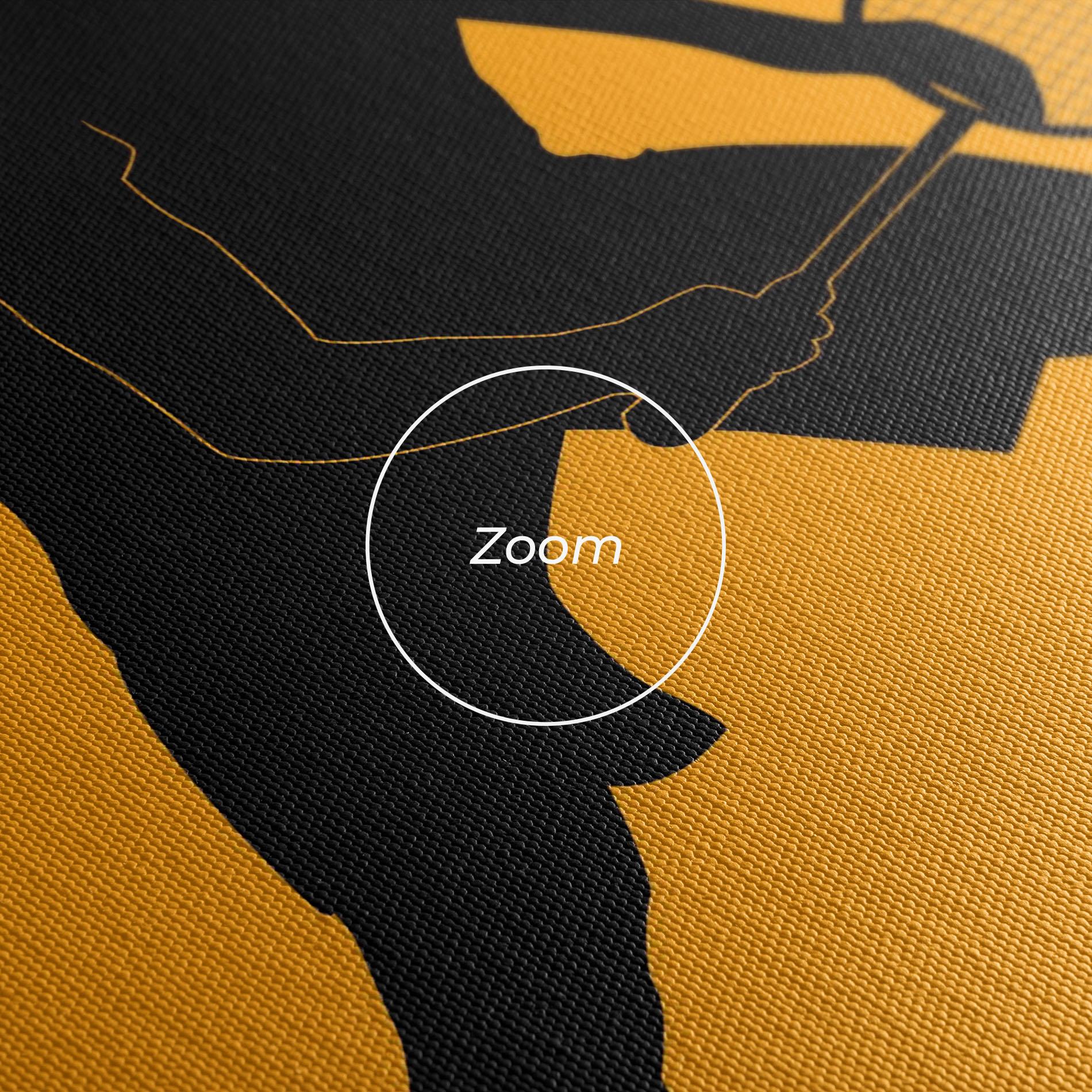 Leinwandbild Orange Tennis mockup 3