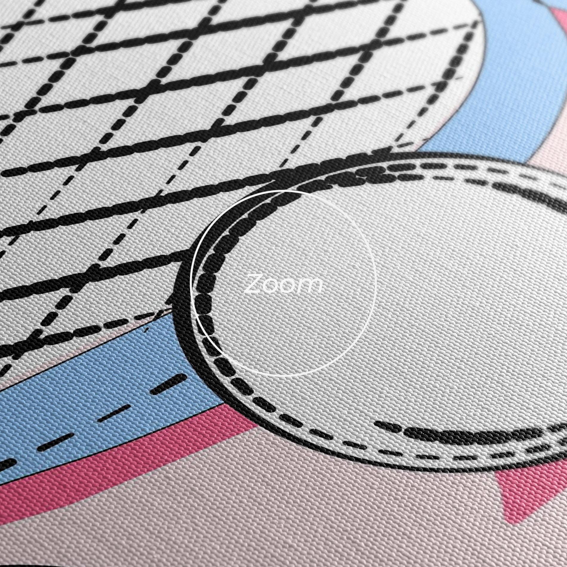Leinwandbild Pink Tennis mockup 3