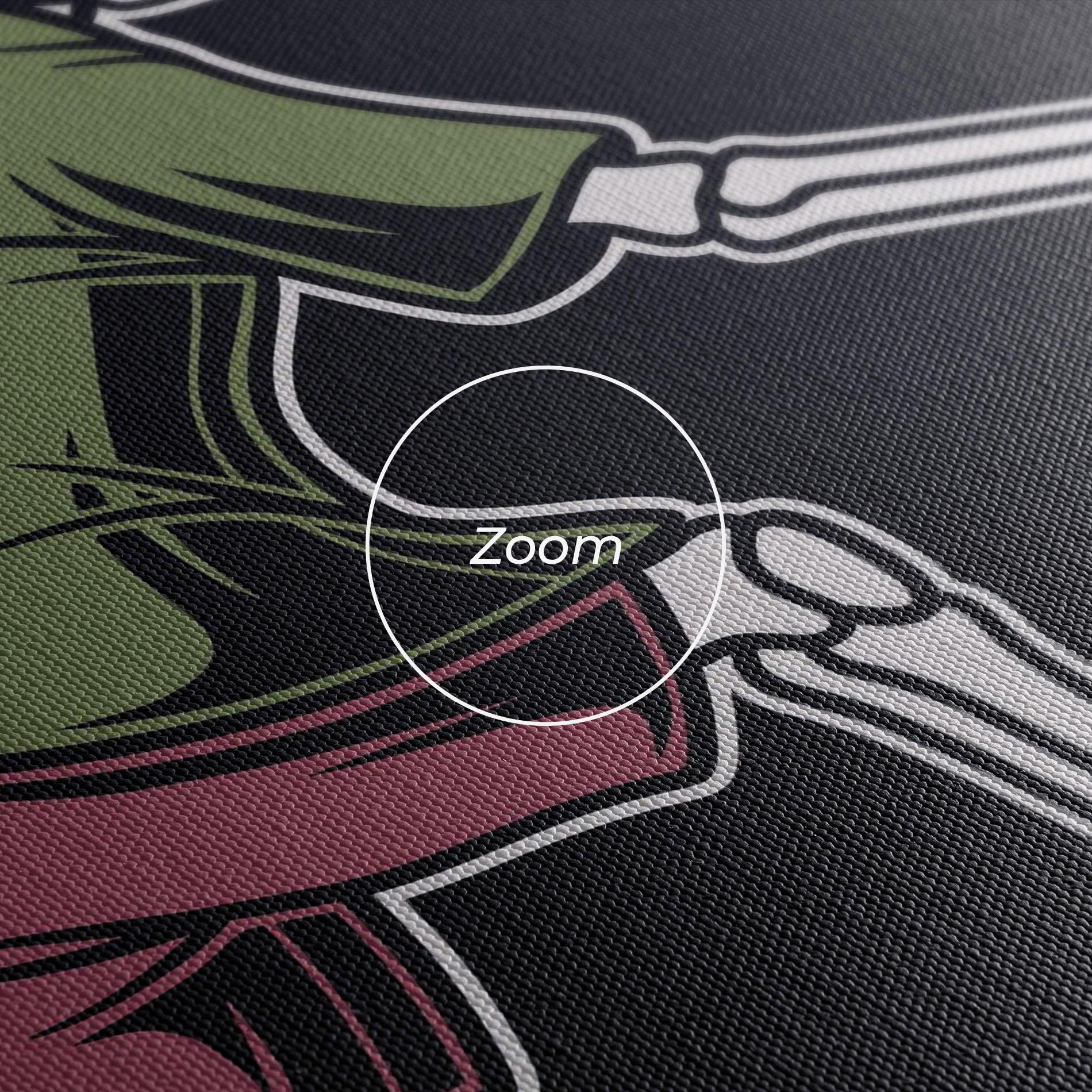 Leinwandbild Skull Tennis mockup 3