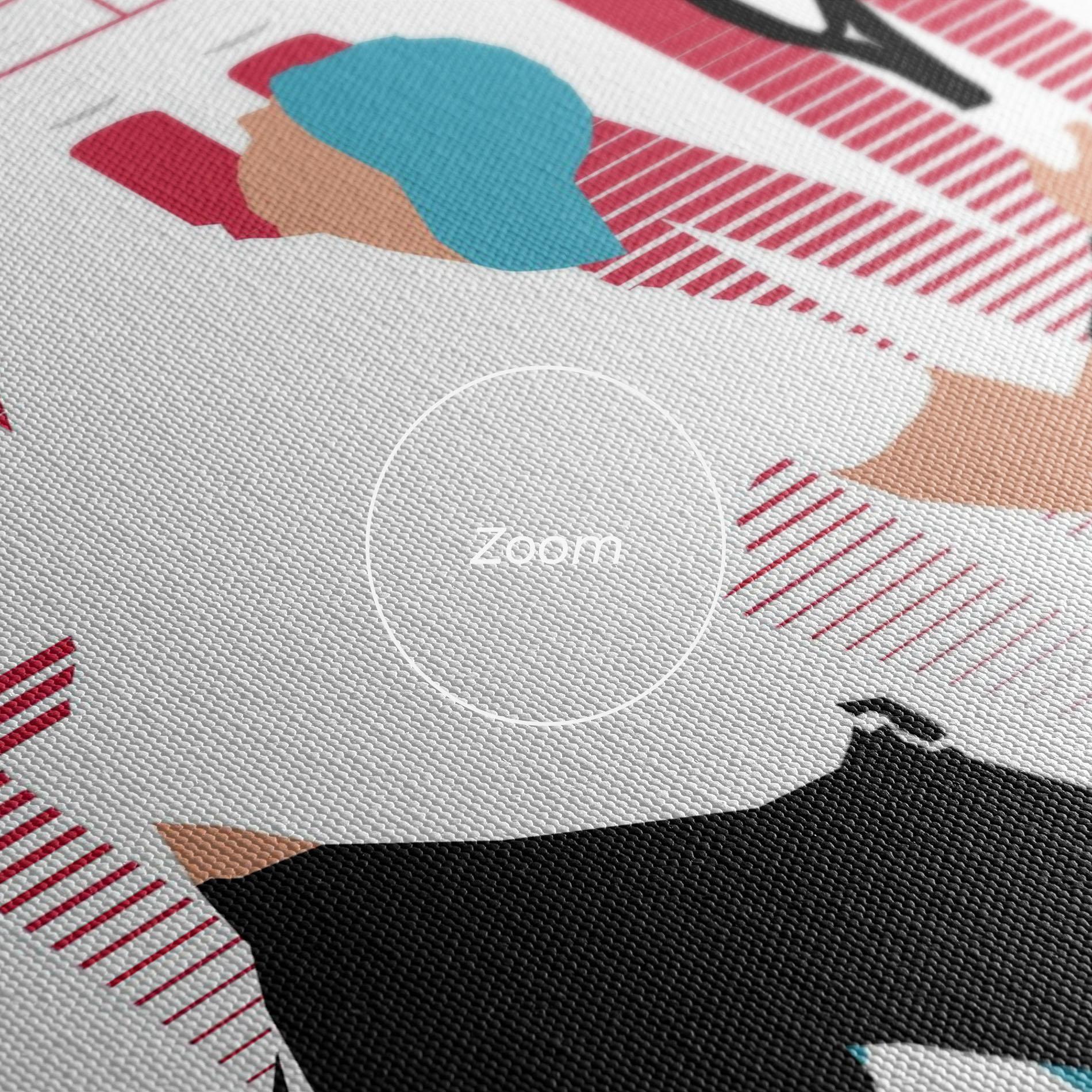 Leinwandbild Tennis Ball Jump mockup 3