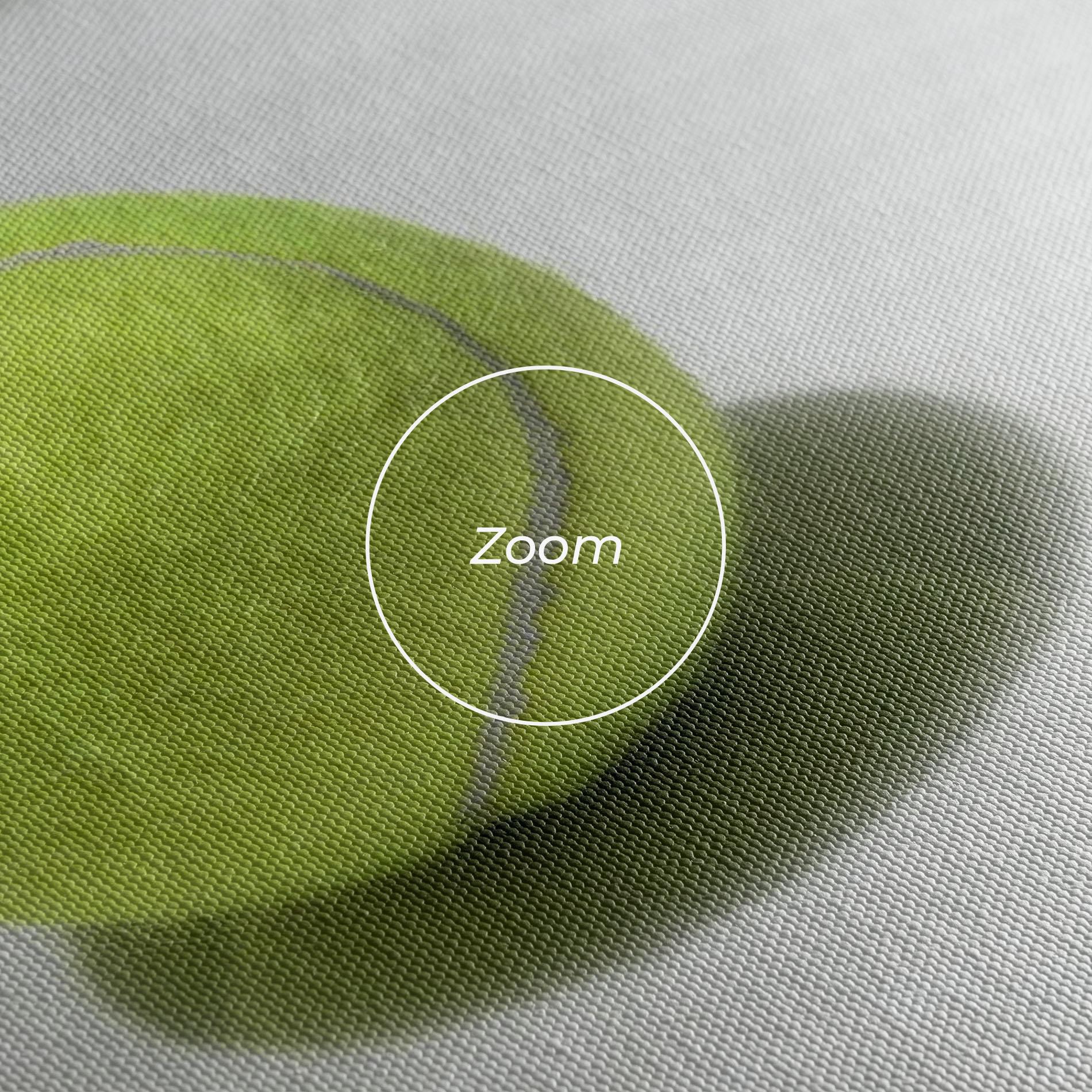 Leinwandbild Tennis Racket Shadow mockup 3