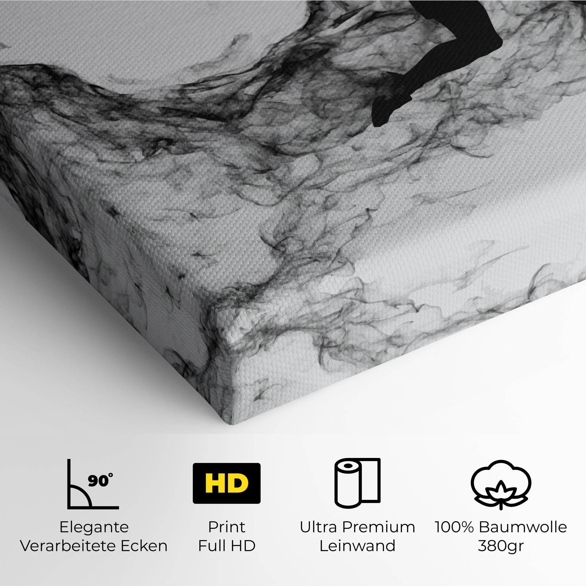 Leinwandbild Black Smoke Tennis mockup 4