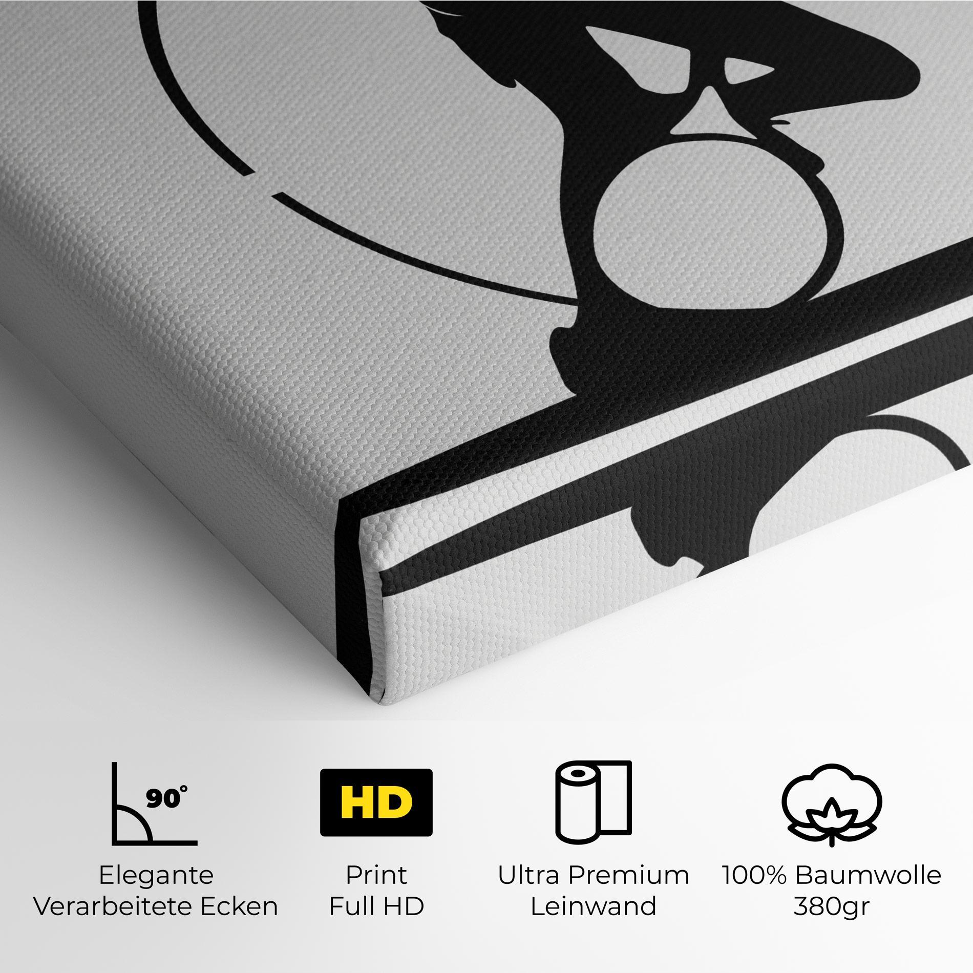 Leinwandbild Black Tennis Circle mockup 4