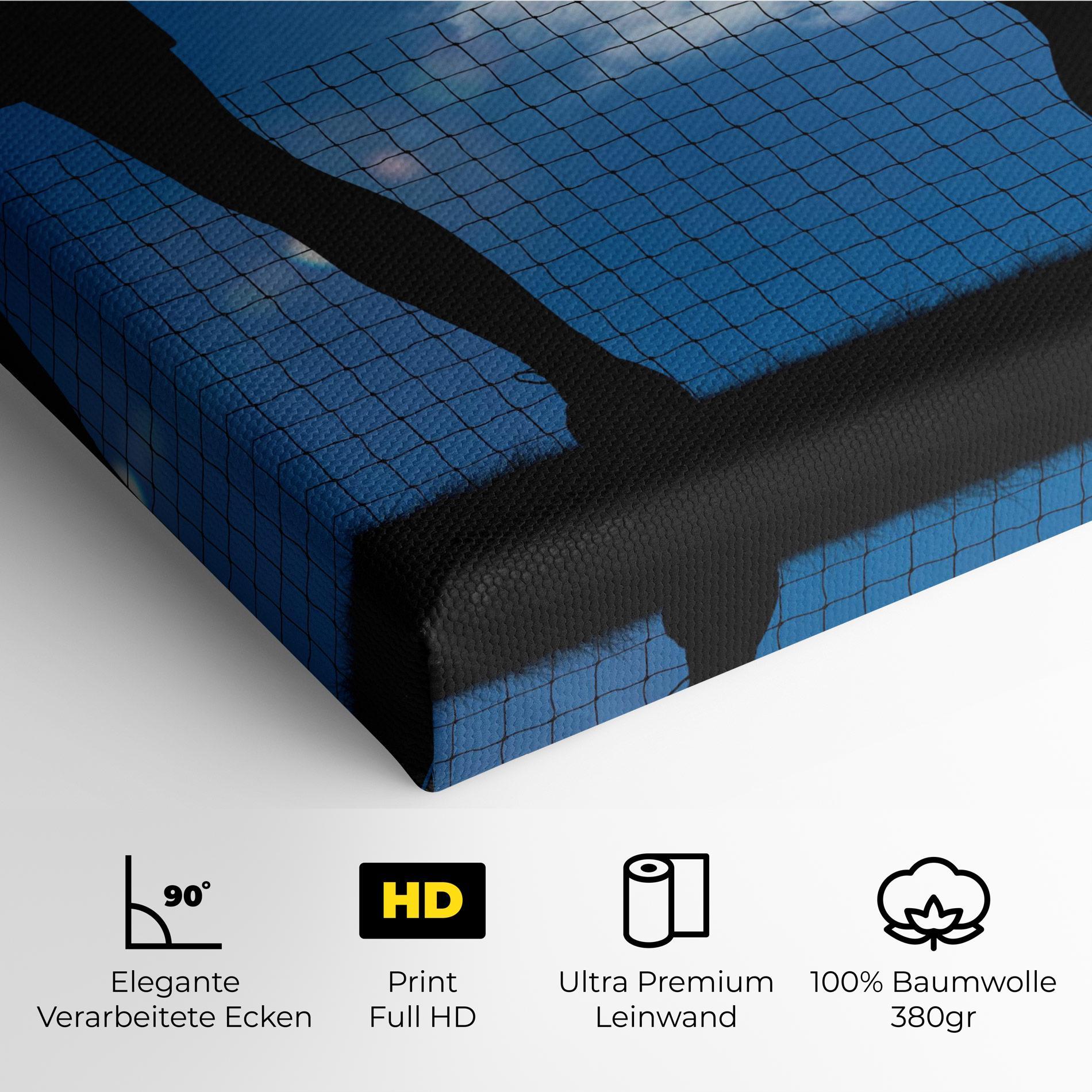 Leinwandbild Blue Sky Tennis mockup 4